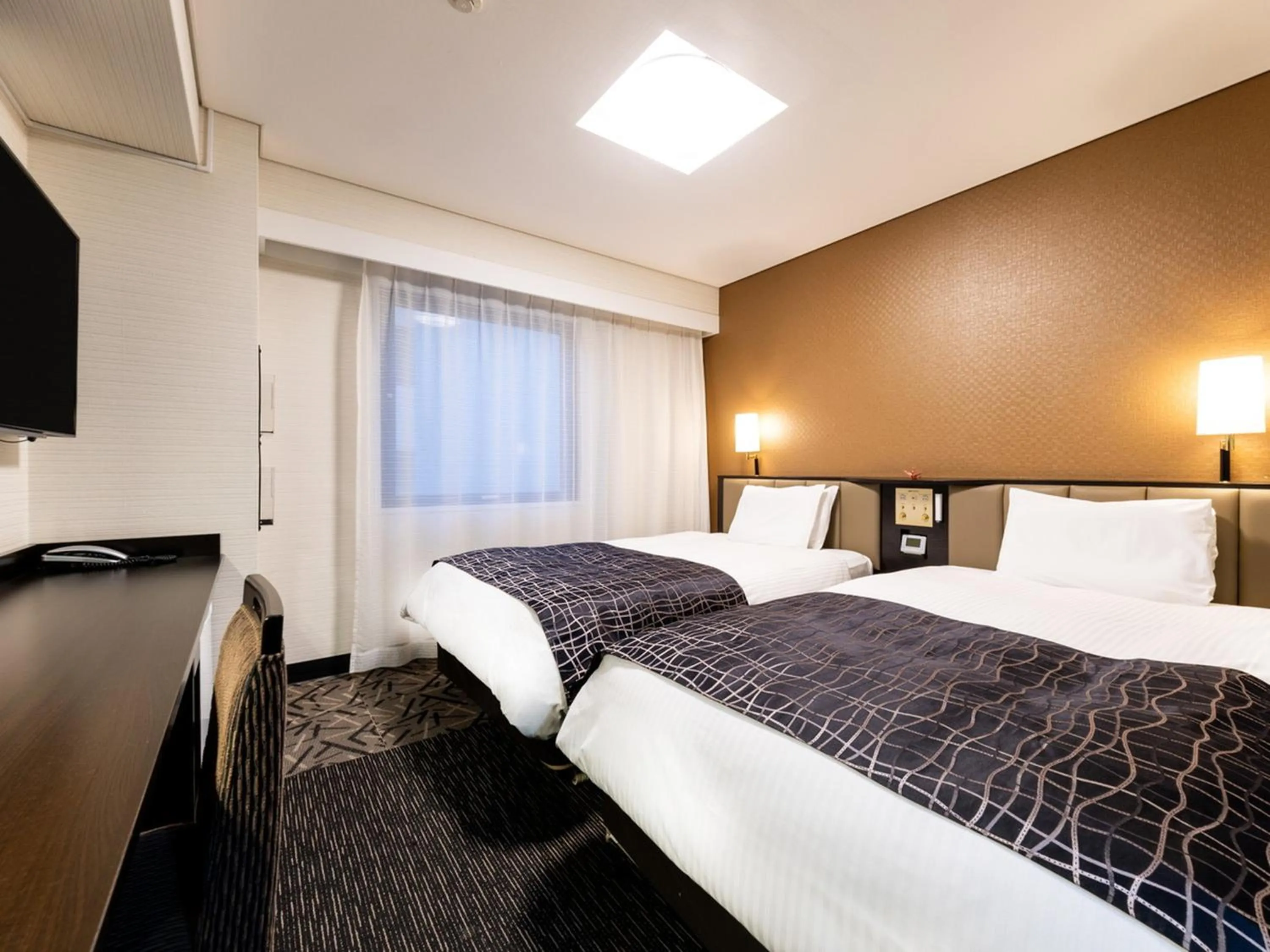 Photo of the whole room, Bed in APA Hotel Nagasaki Ekiminami