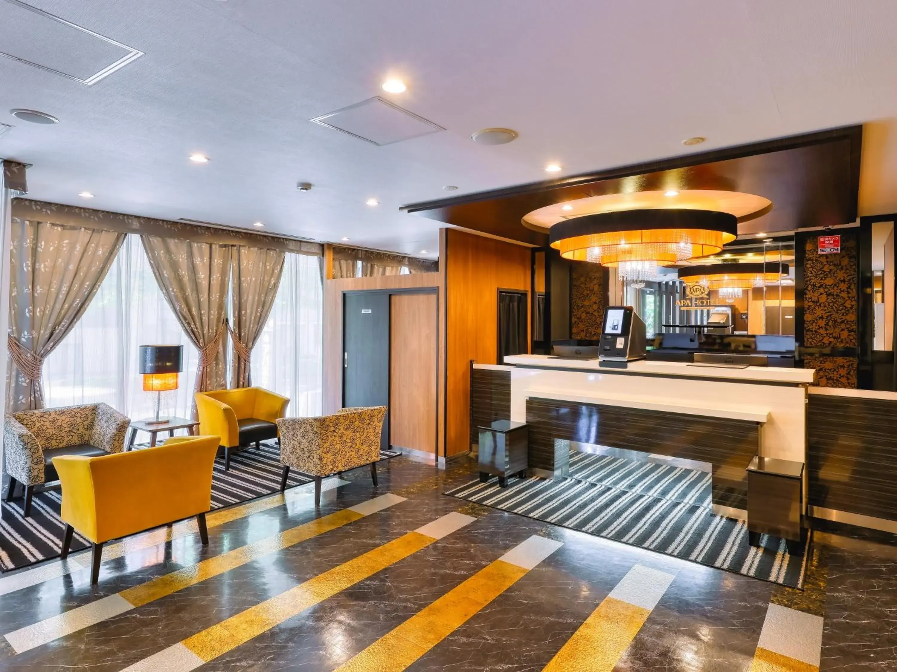 Lobby or reception in APA Hotel Sendai Kotodai Koen Lobby or reception in APA Hotel Sendai Kotodai Koen