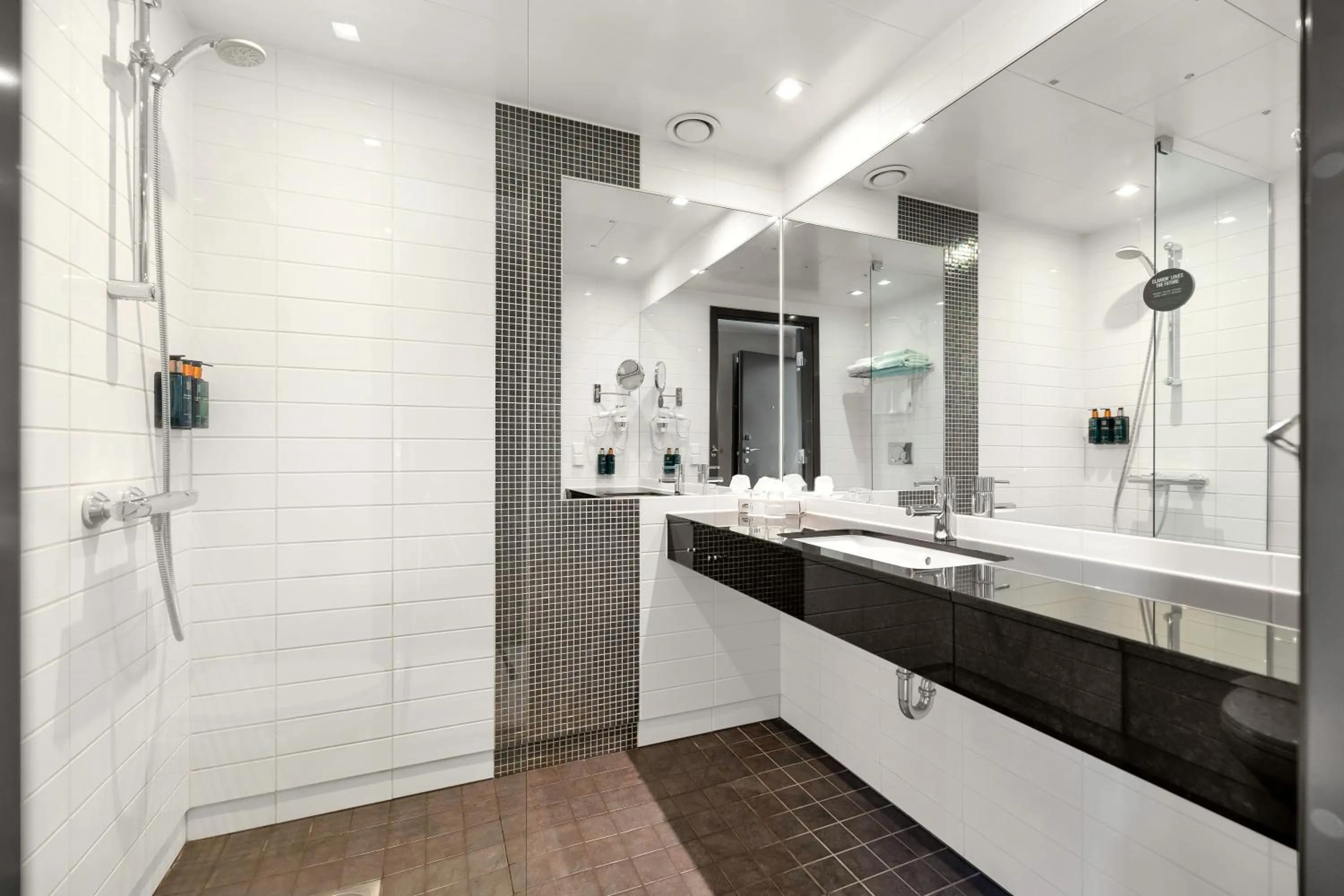 Shower in Clarion Hotel Trondheim