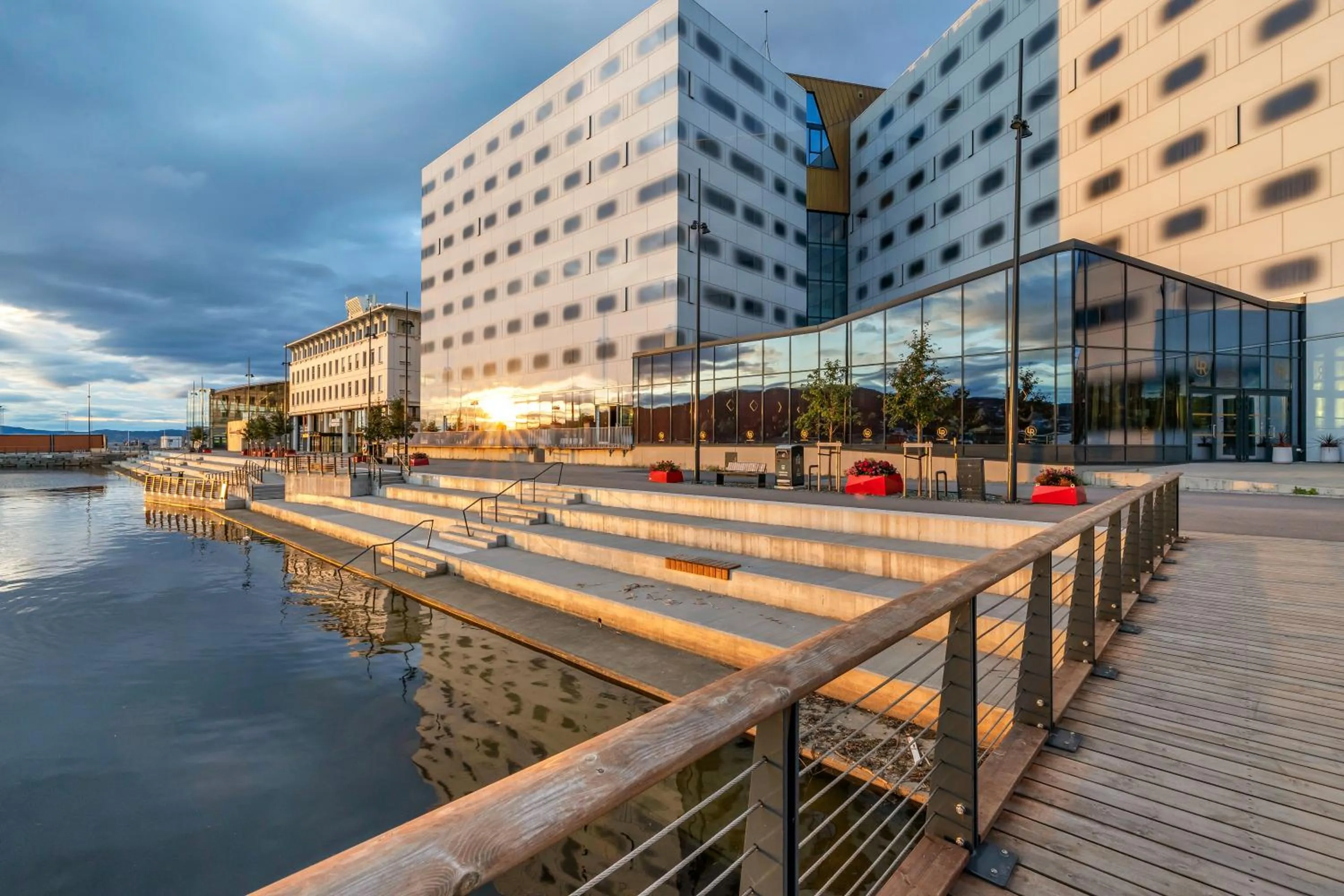 Sunset in Clarion Hotel Trondheim