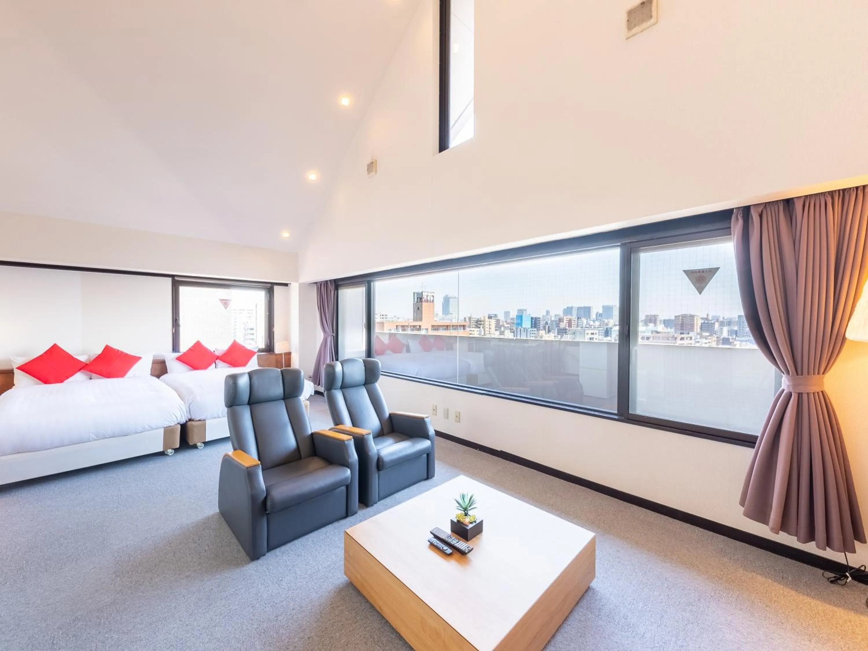 Seating area in Tabist Urban Stays Asakusa