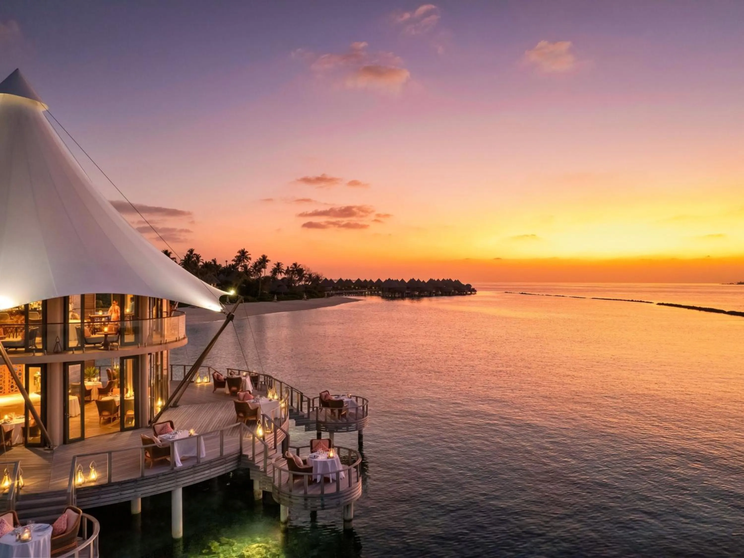 Sunset in The Nautilus Maldives