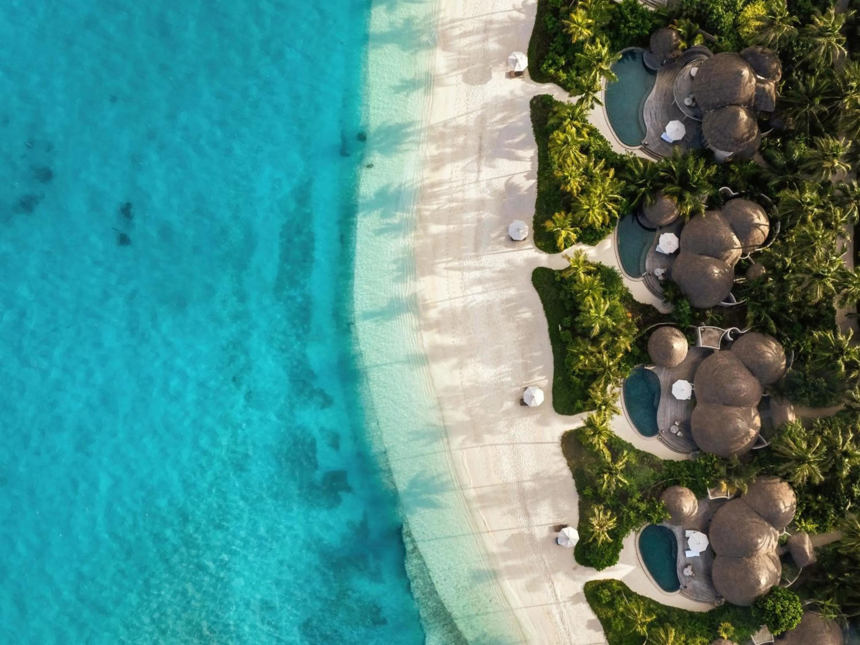Bird's eye view in The Nautilus Maldives