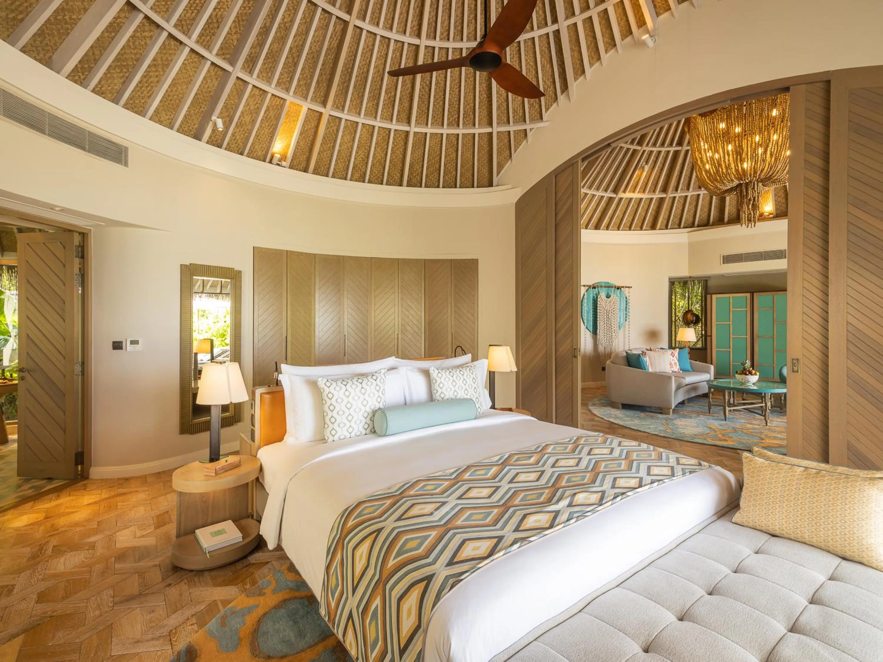 Bed in The Nautilus Maldives