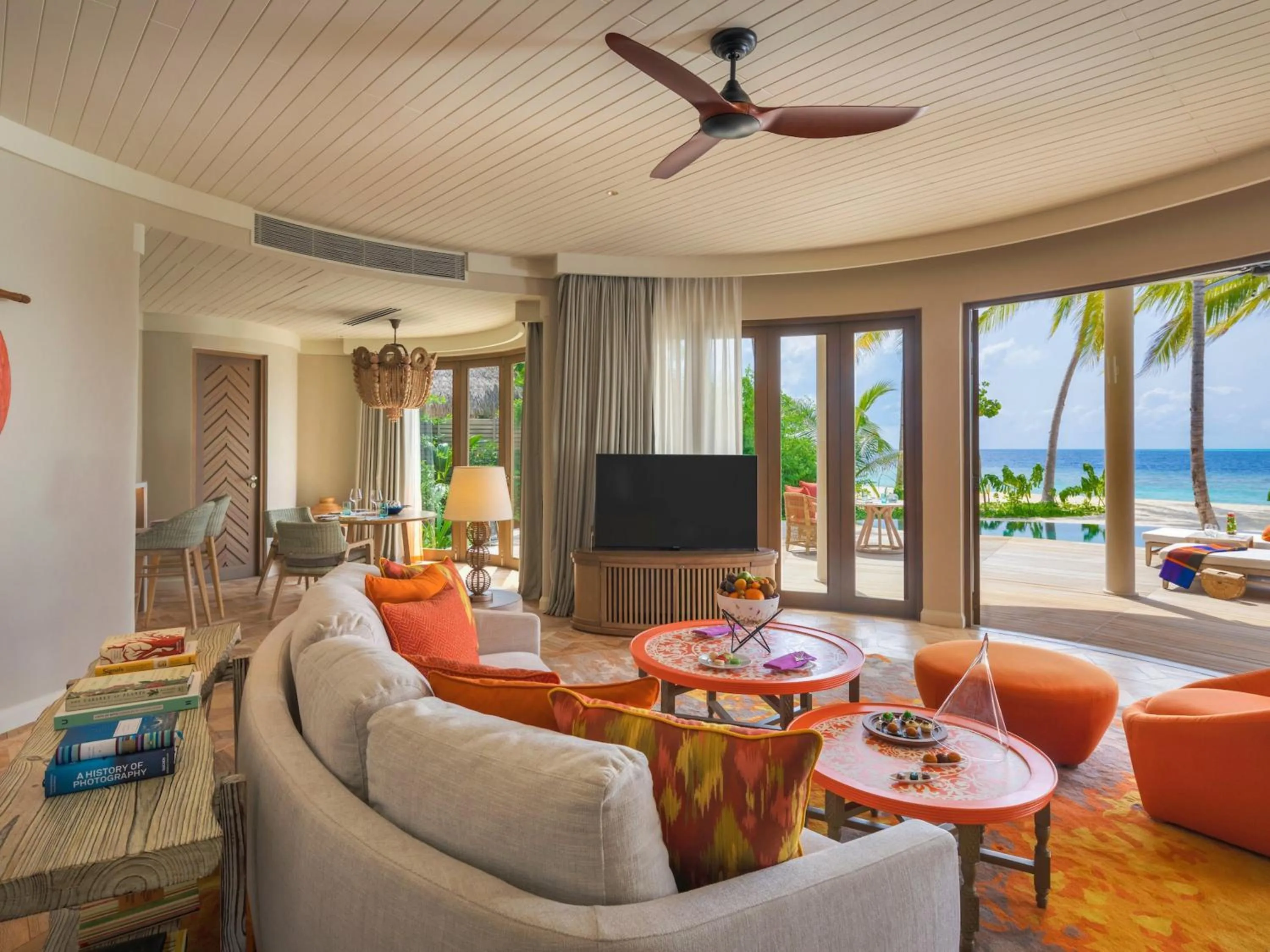 Living room in The Nautilus Maldives