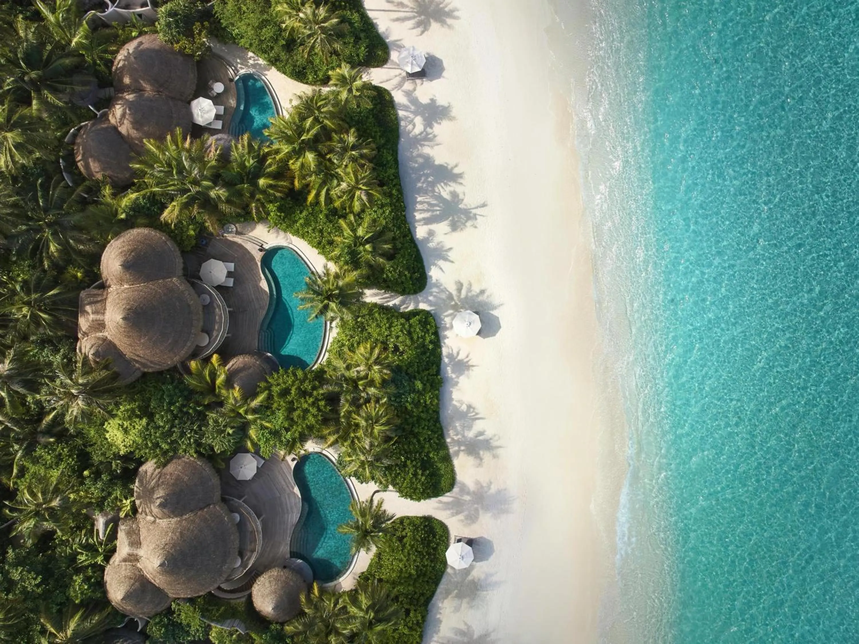 Bird's eye view in The Nautilus Maldives