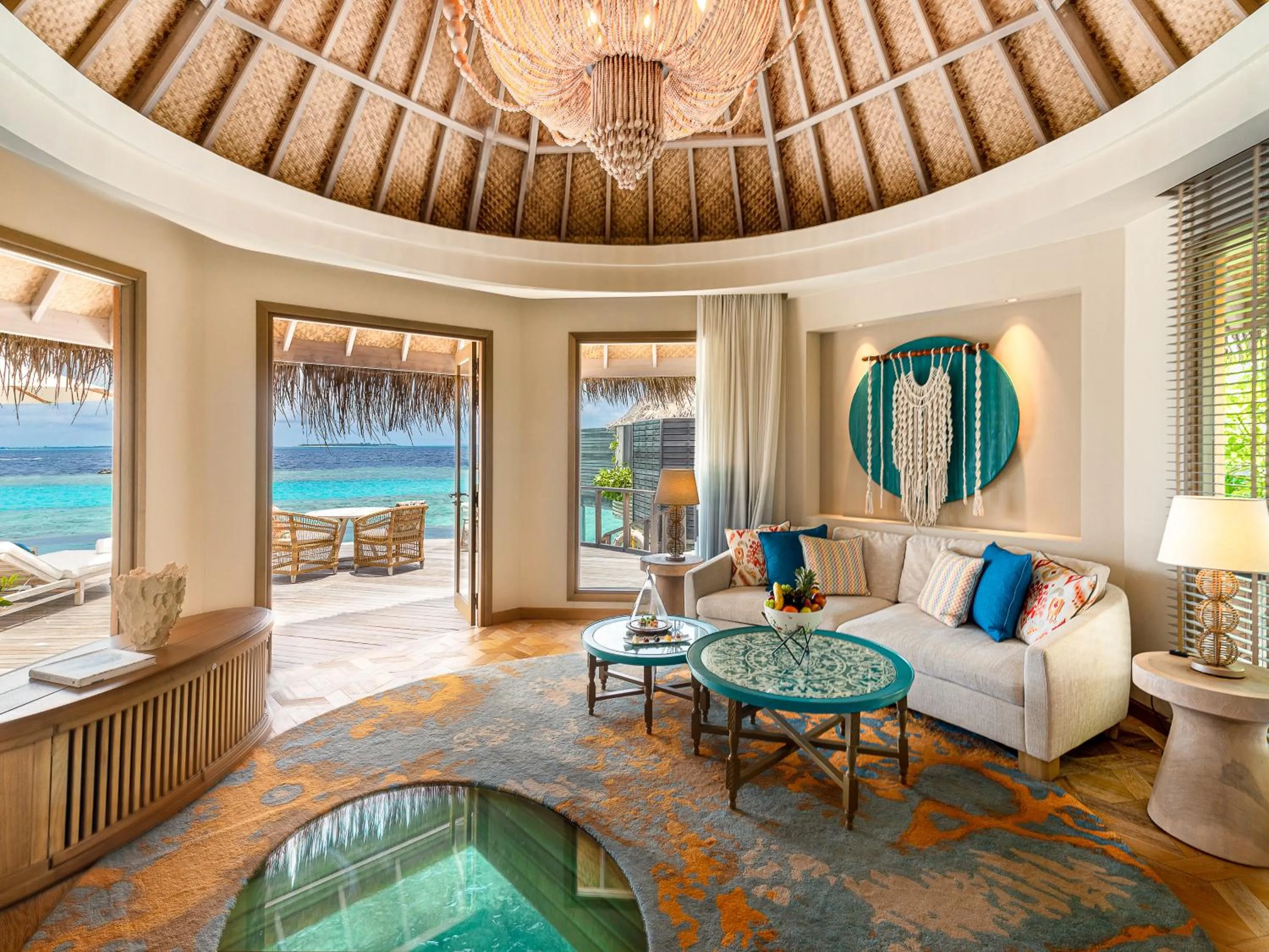 Living room in The Nautilus Maldives