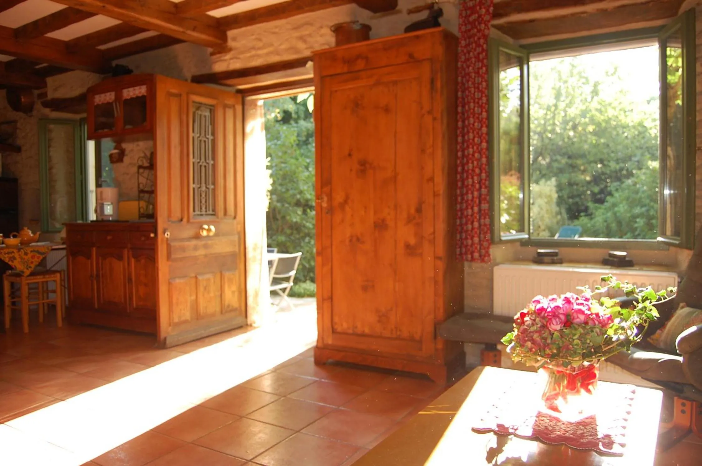 Garden view in Le Mas des Clots