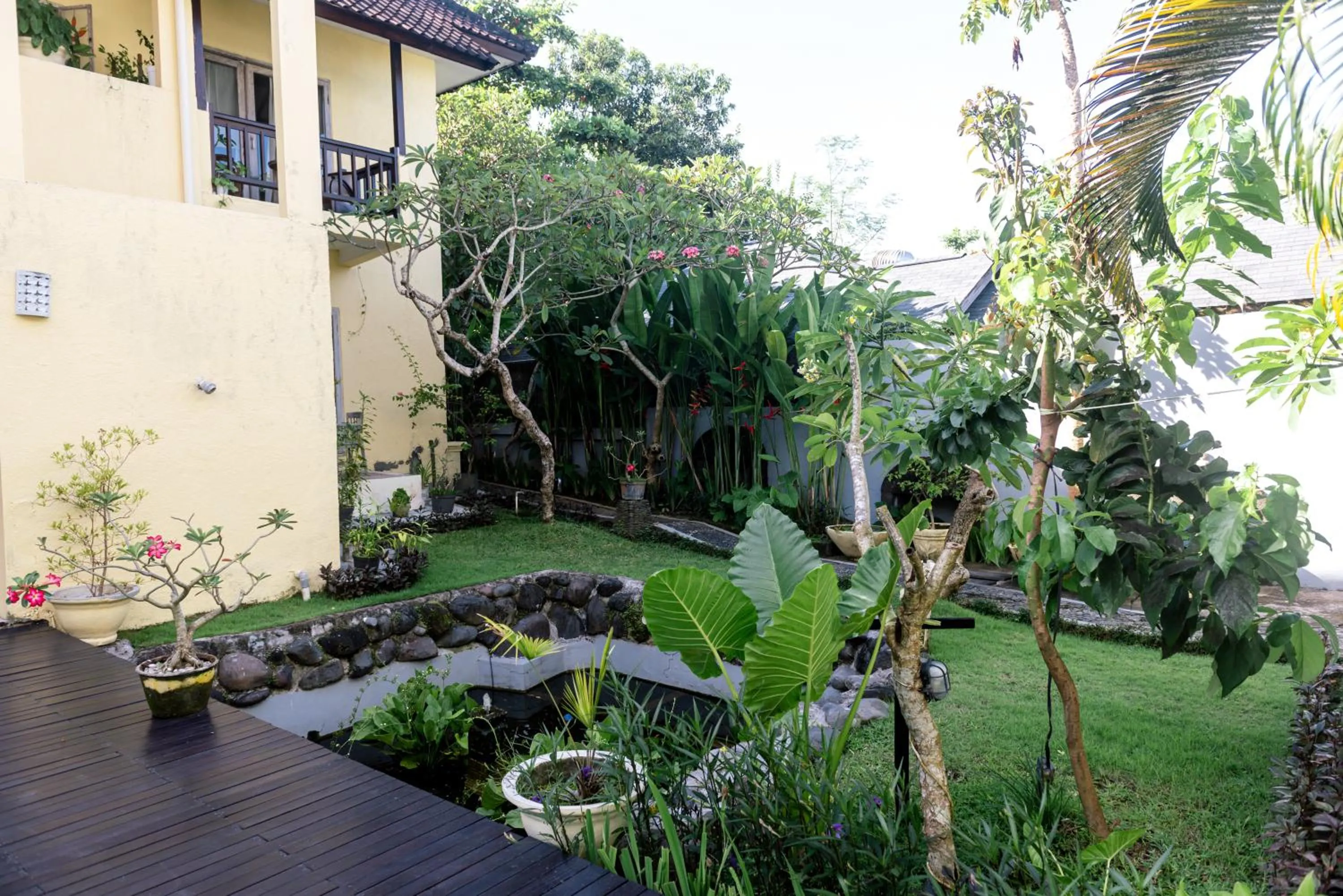 Garden view in Abian Biu Mansion