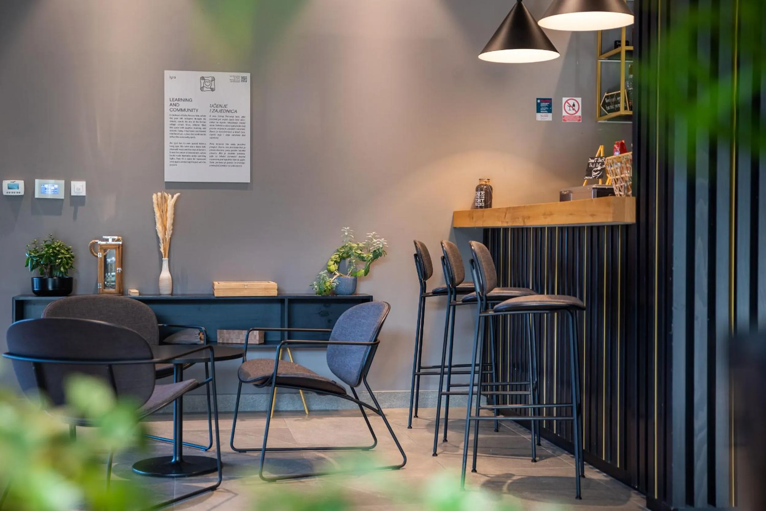 Lounge or bar in Lyra Hotel Plitvice