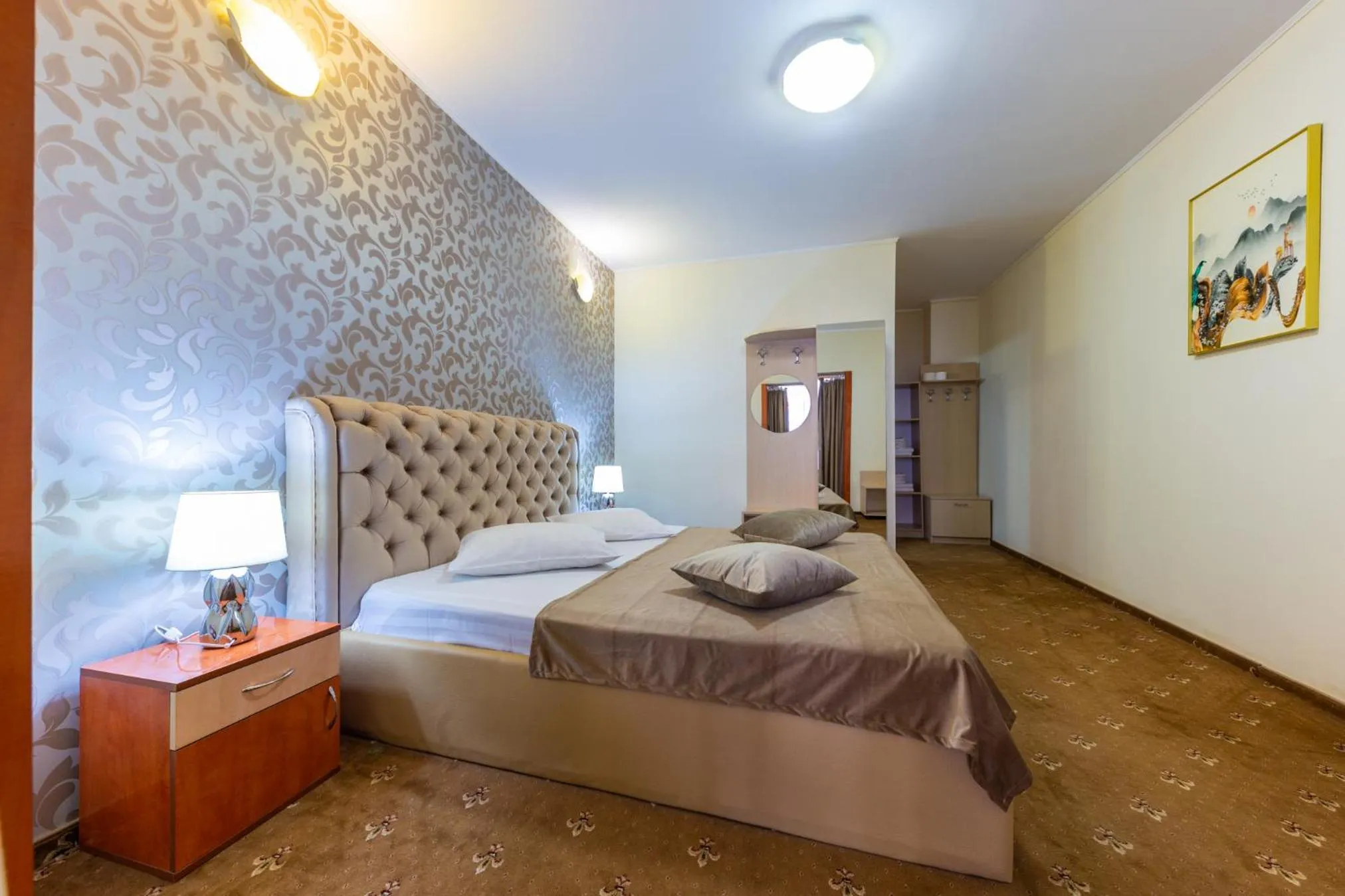 Bed in Hotel Amphitryon