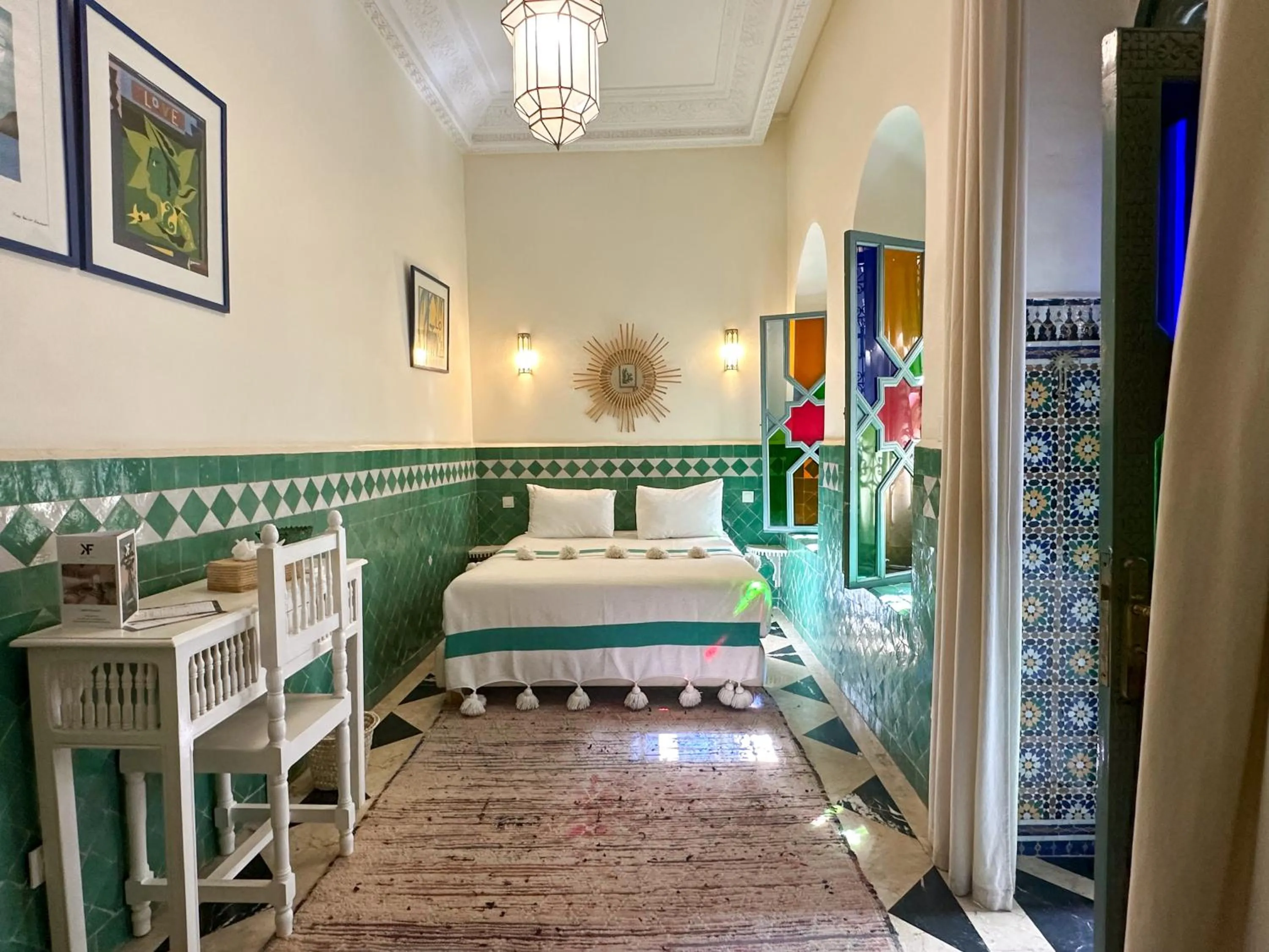 Bed in Riad Ksar Fawz & Spa