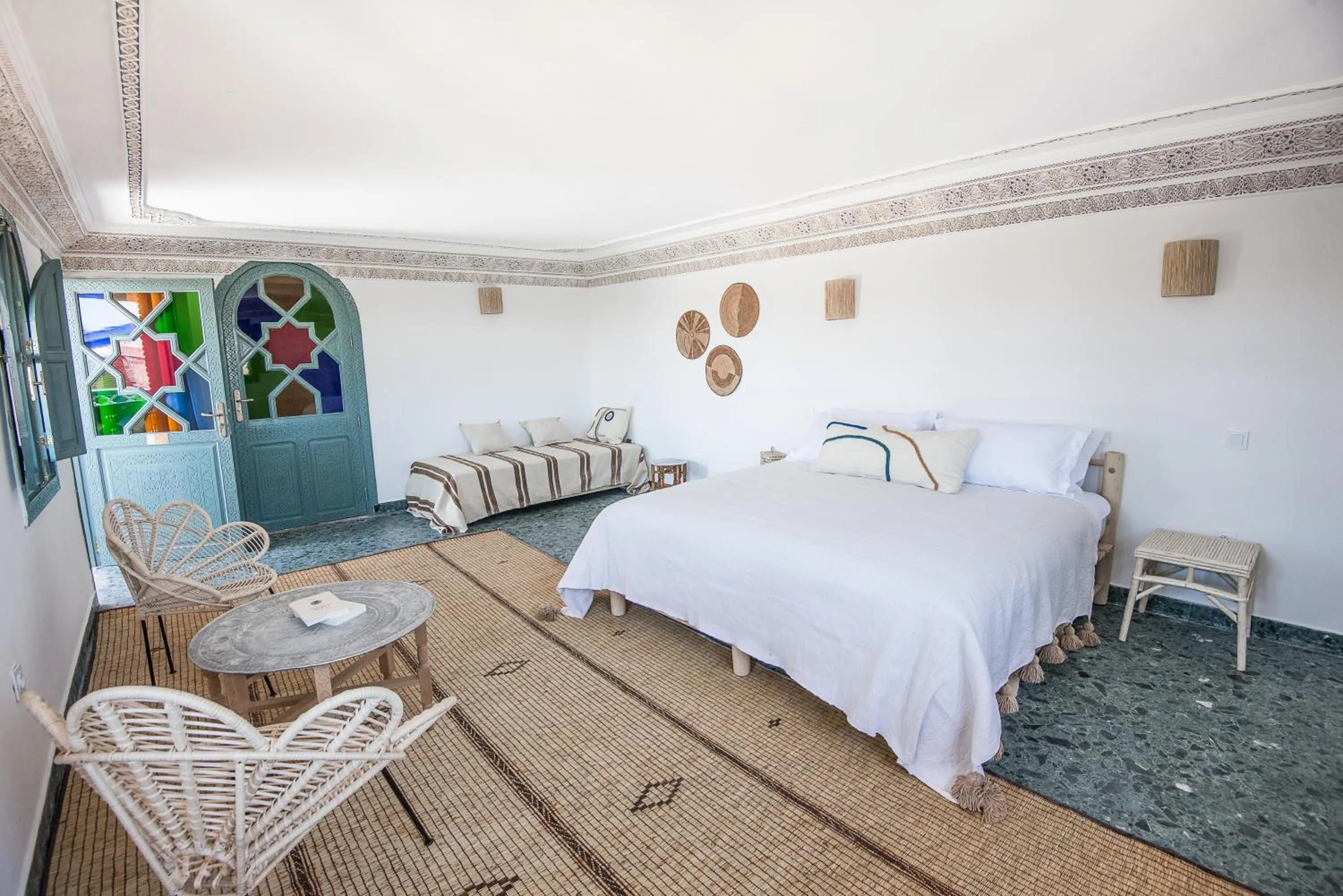 Patio, Bed in Riad Ksar Fawz & Spa