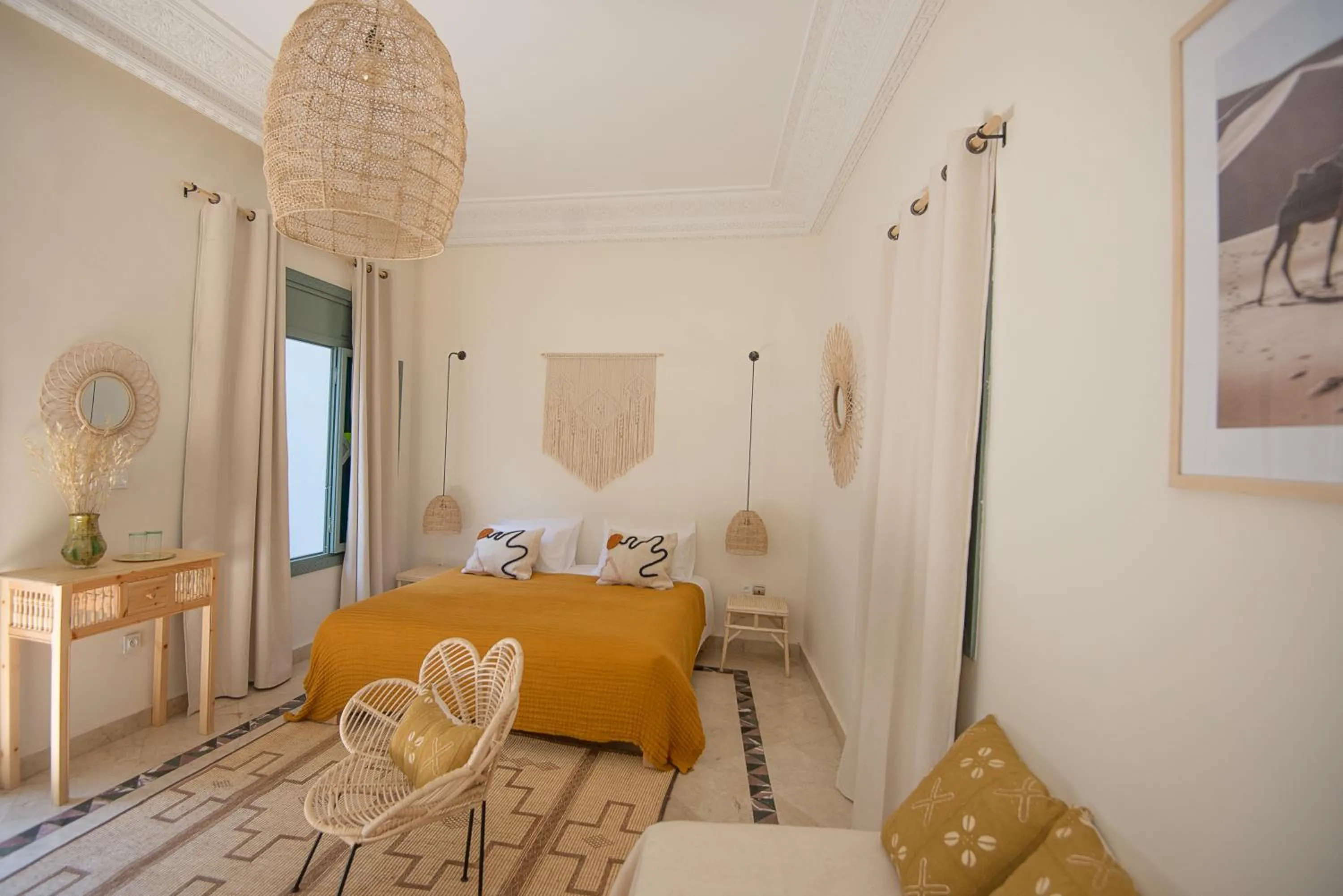 Living room, Bed in Riad Ksar Fawz & Spa