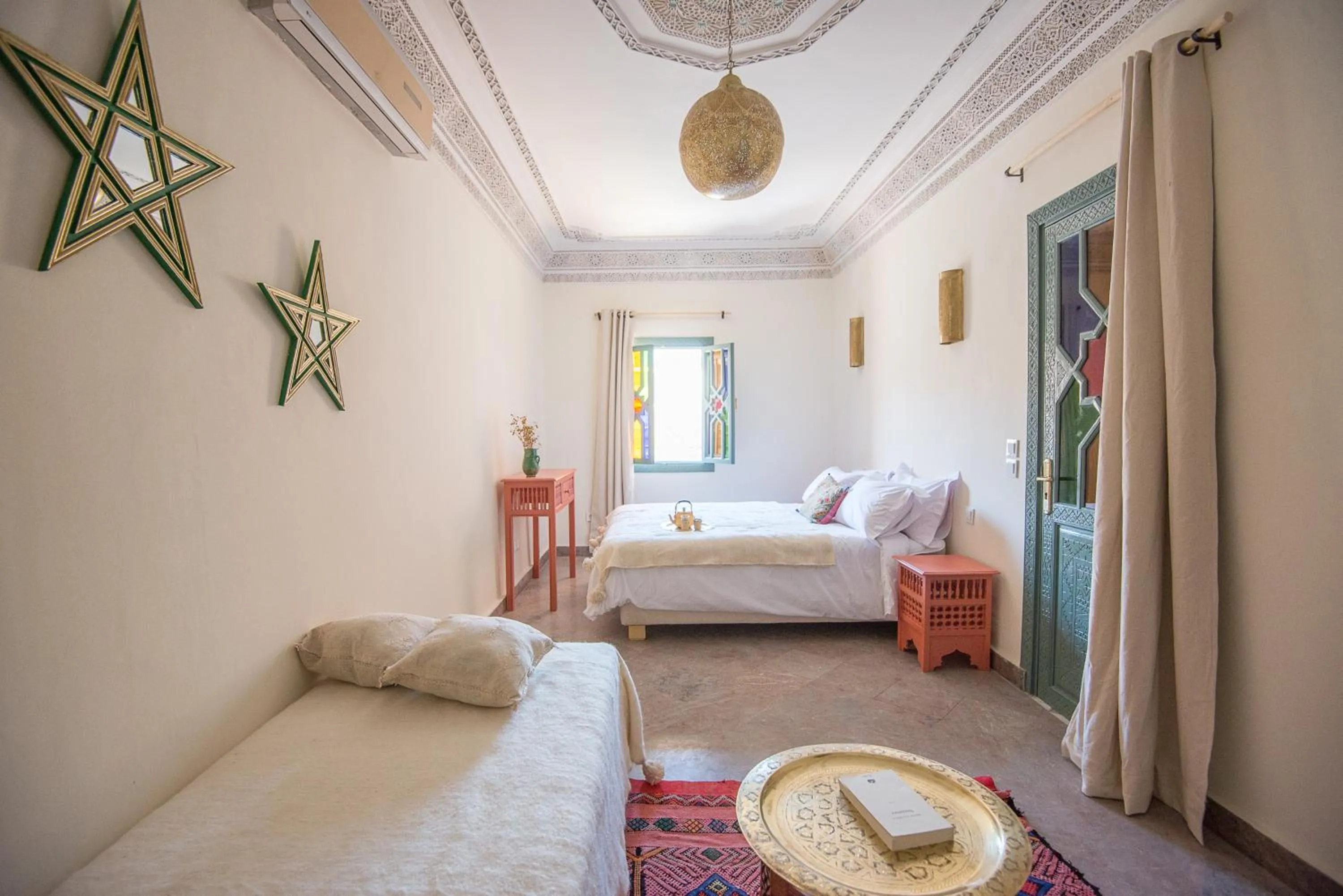 Living room, Bed in Riad Ksar Fawz & Spa