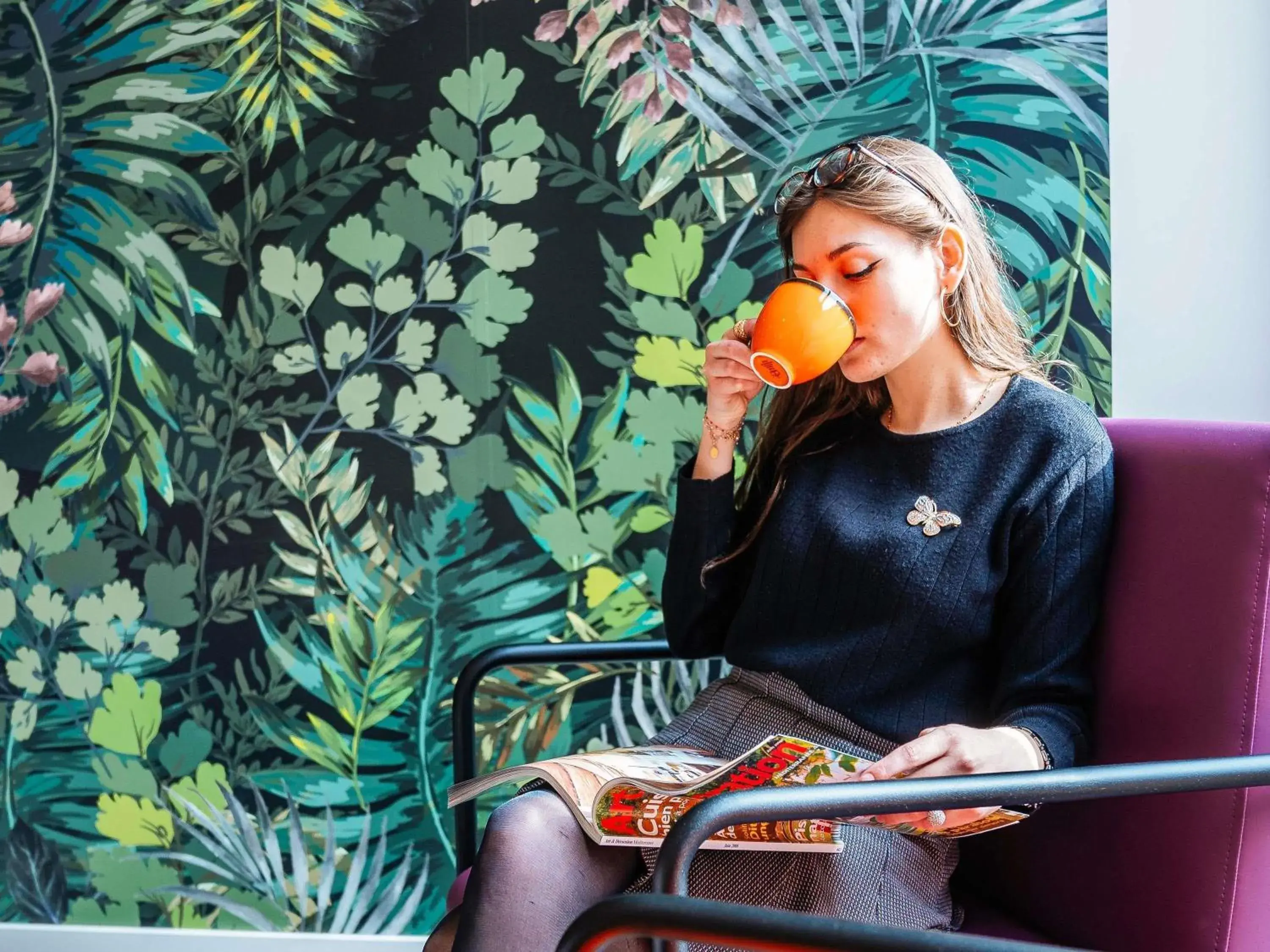 Lounge or bar in ibis Styles Perpignan Centre Gare Lounge or bar in ibis Styles Perpignan Centre Gare