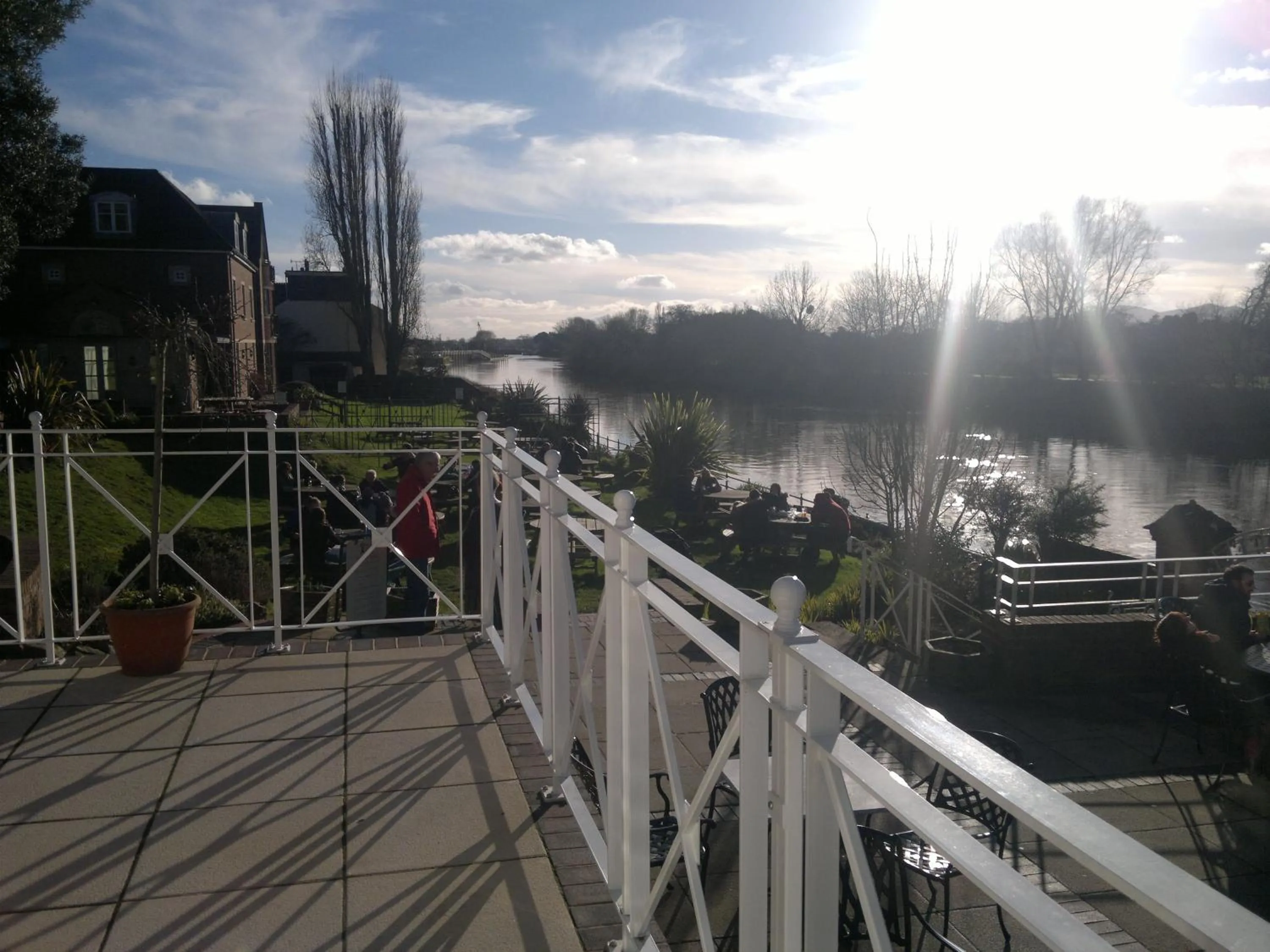 Garden in Diglis House Hotel
