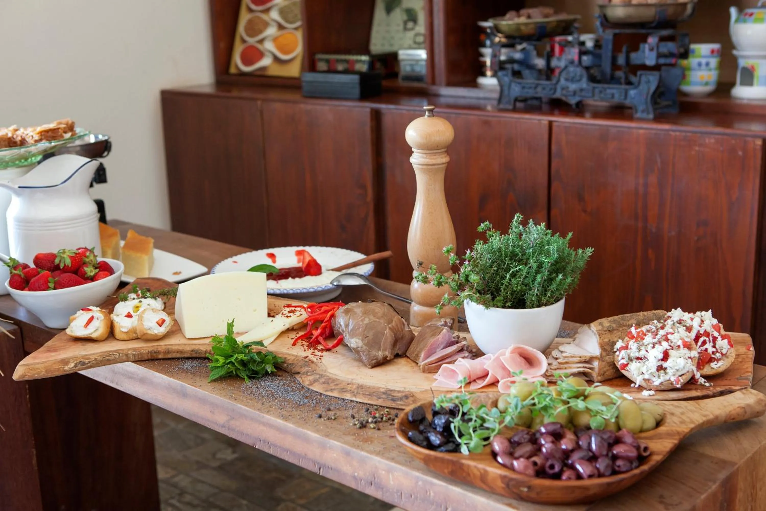 Buffet breakfast in Byzantino Boutique Hotel