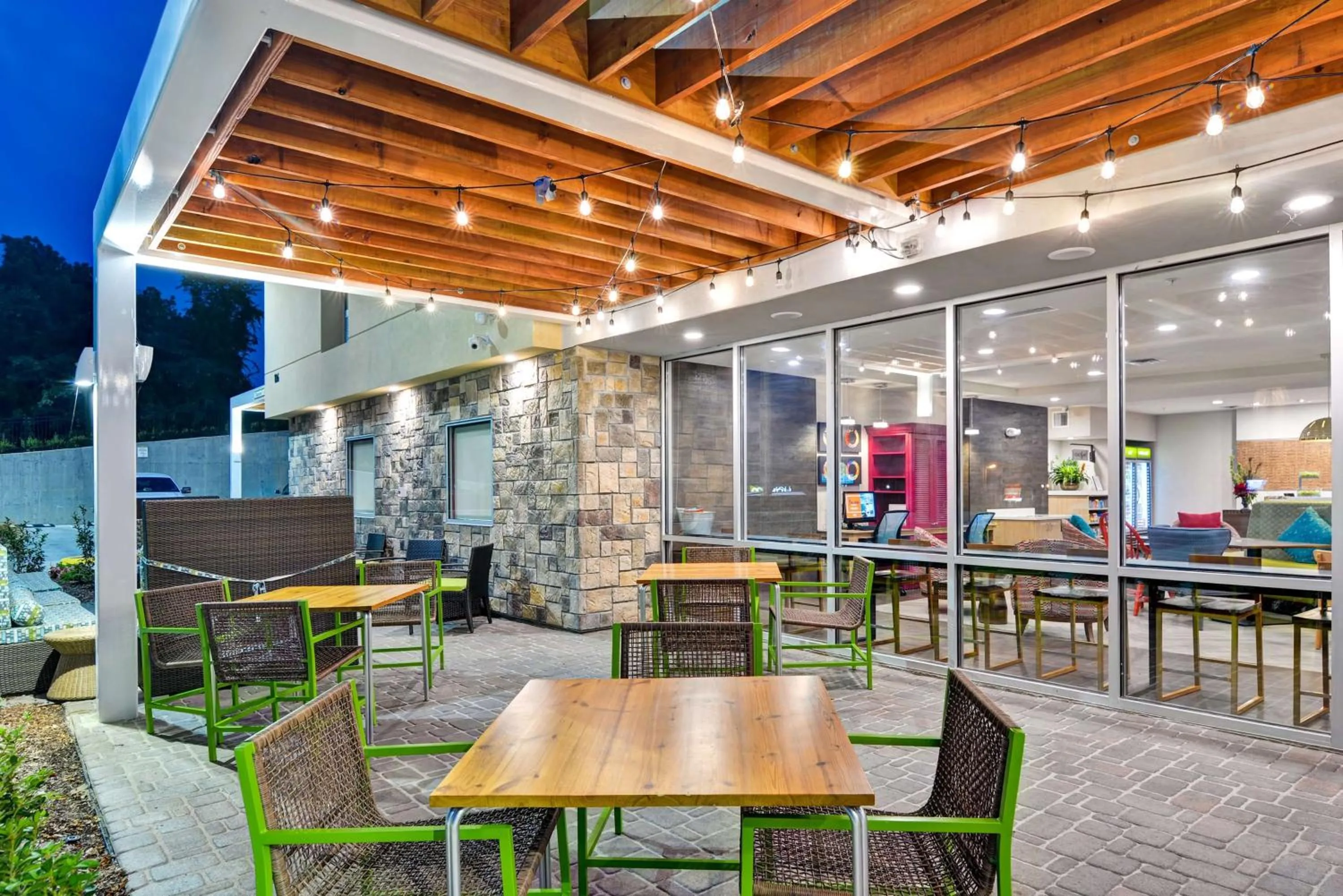 Patio in Home2 Suites By Hilton Hot Springs