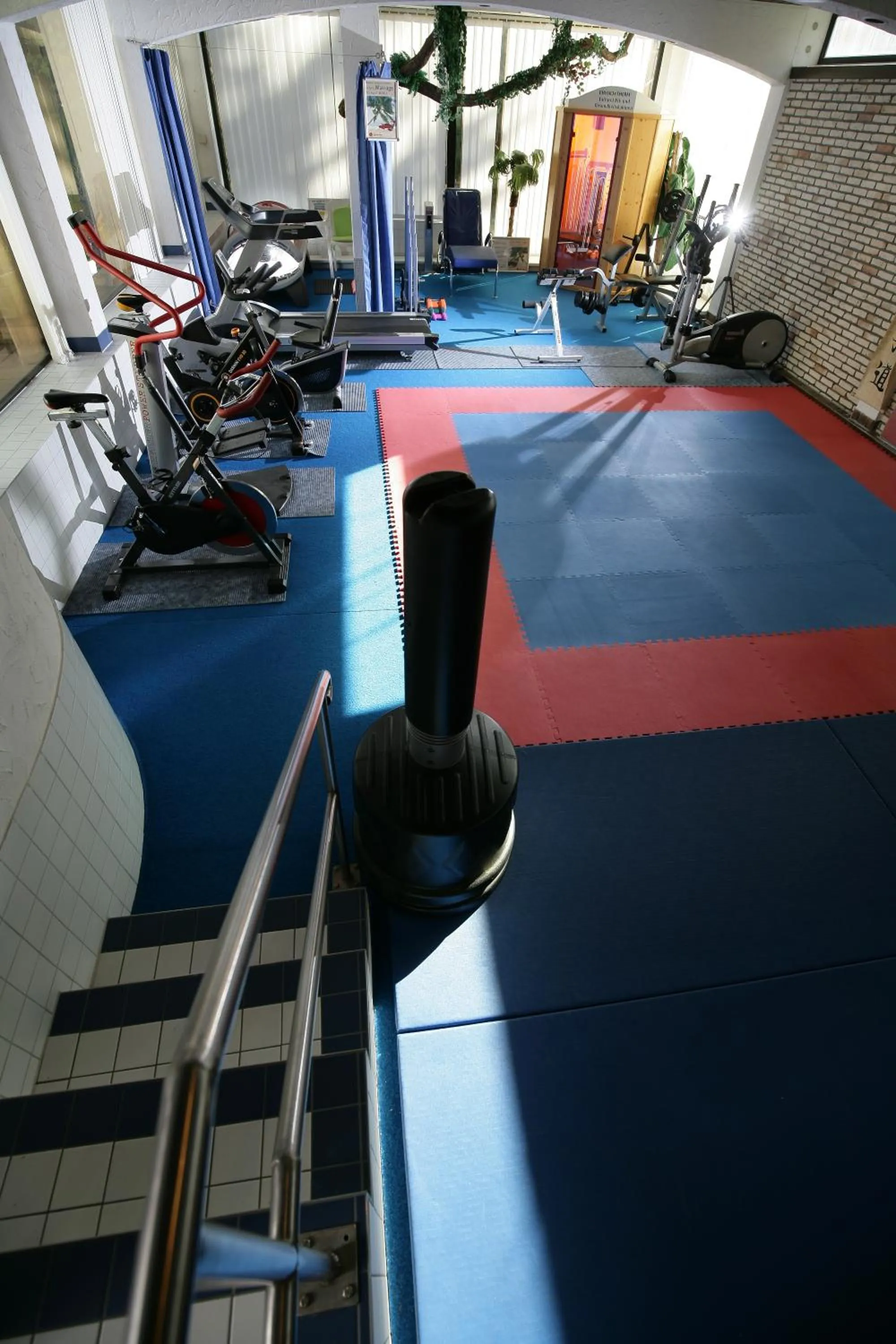 Fitness centre/facilities in Hotel am Baronenwald