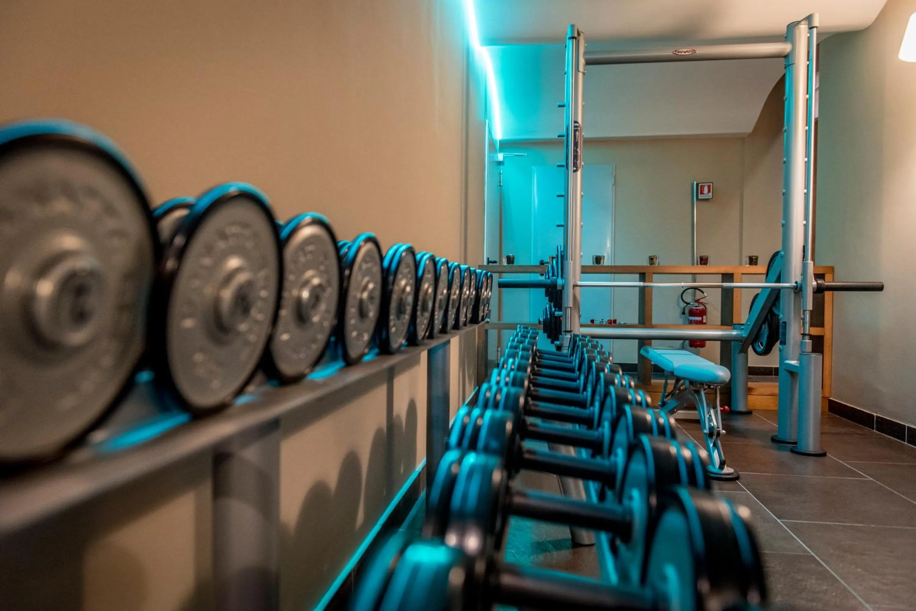 Fitness centre/facilities in Aqualux Hotel Spa Suite & Terme