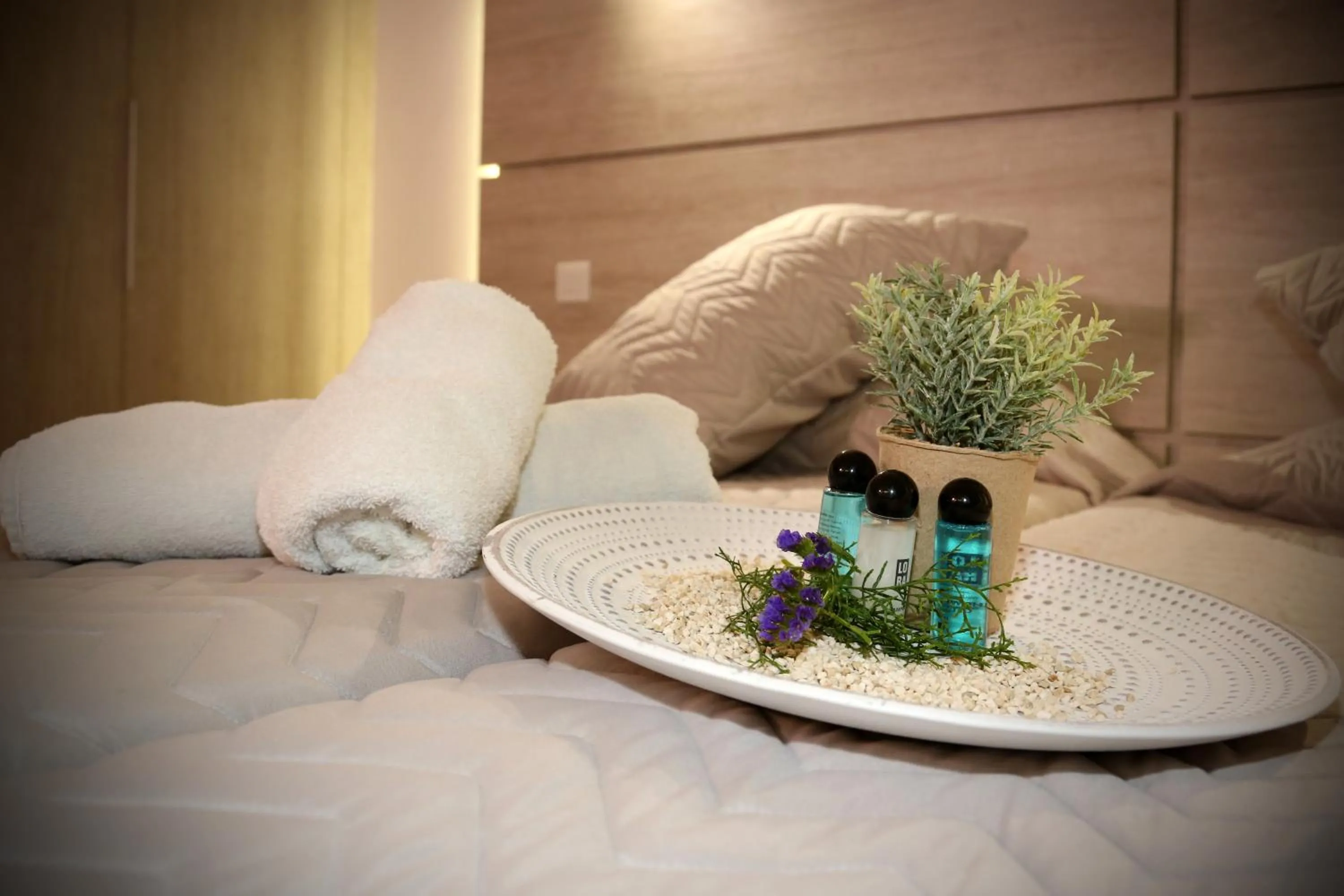 Bed in Pier Beach Hotel Apartments