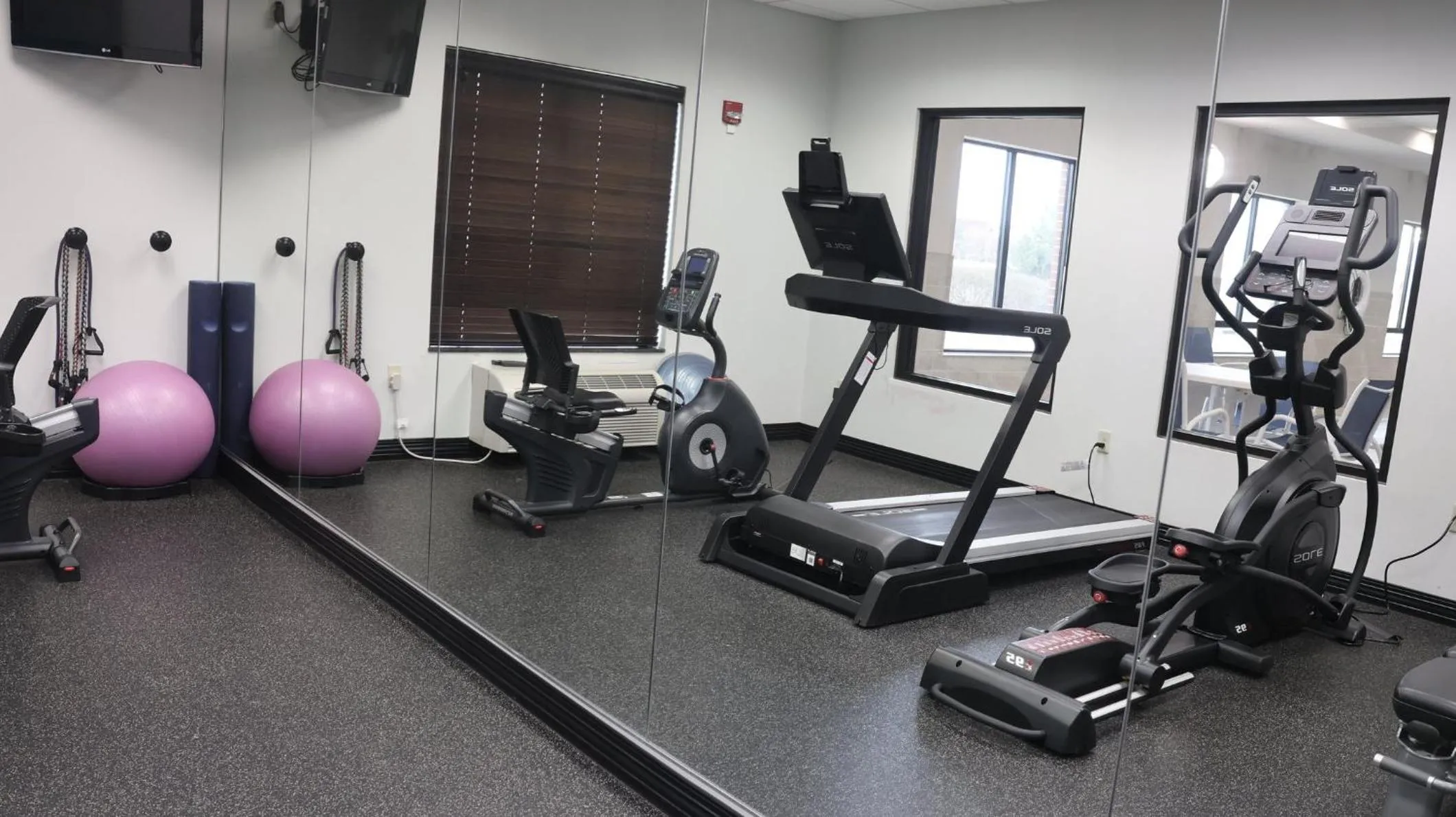 Fitness centre/facilities in Holiday Inn Express & Suites Morton Peoria Area by IHG