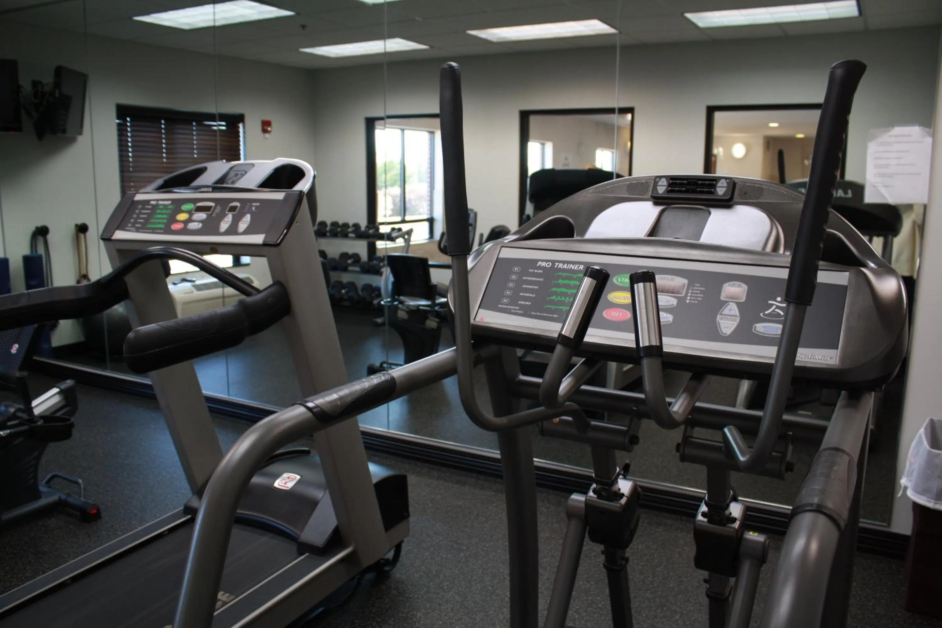 Fitness centre/facilities in Holiday Inn Express & Suites Morton Peoria Area by IHG