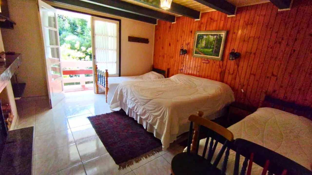 Bed in Pousada das Montanhas