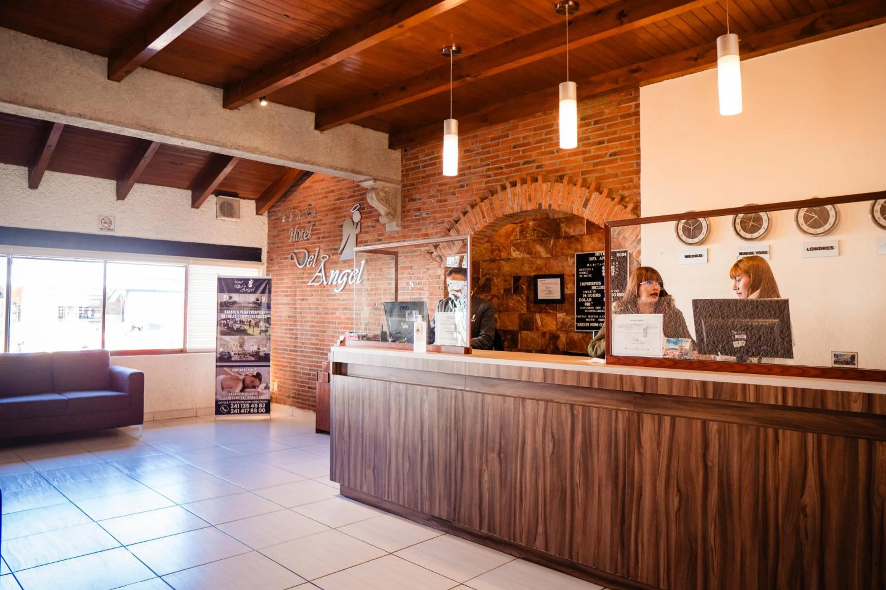 Lobby or reception in Hotel Del Angel, Apizaco
