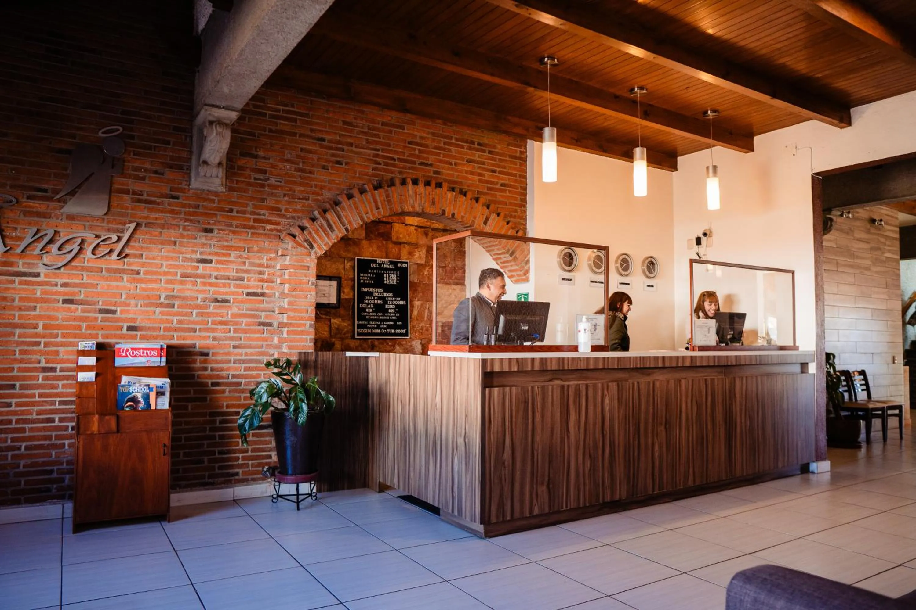 Lobby or reception in Hotel Del Angel, Apizaco