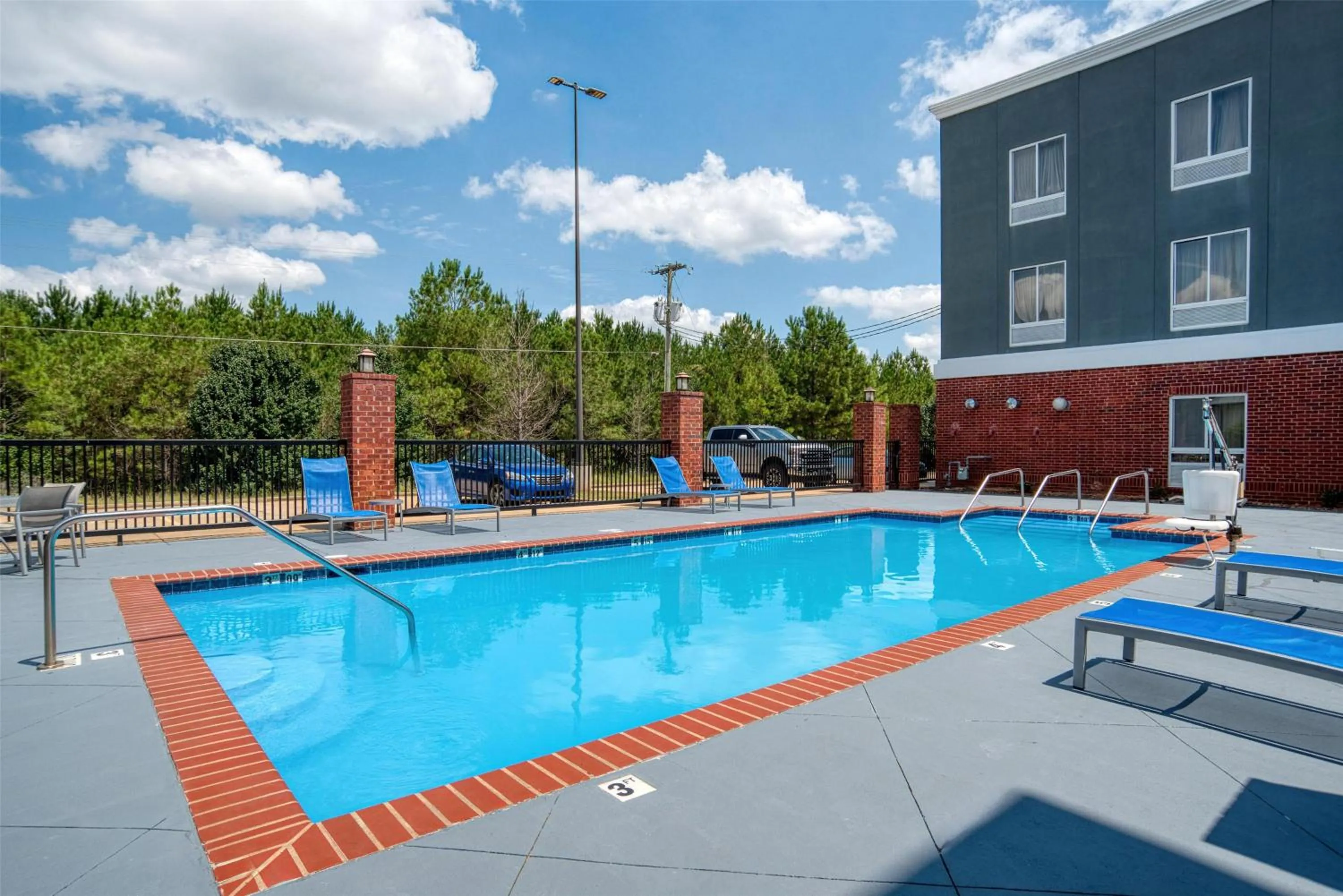 Pool view in Best Western Plus Philadelphia-Choctaw Hotel and Suites