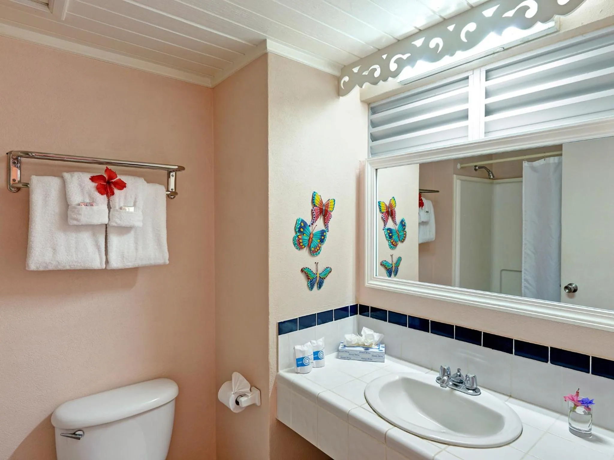 Bathroom in Butterfly Beach Hotel