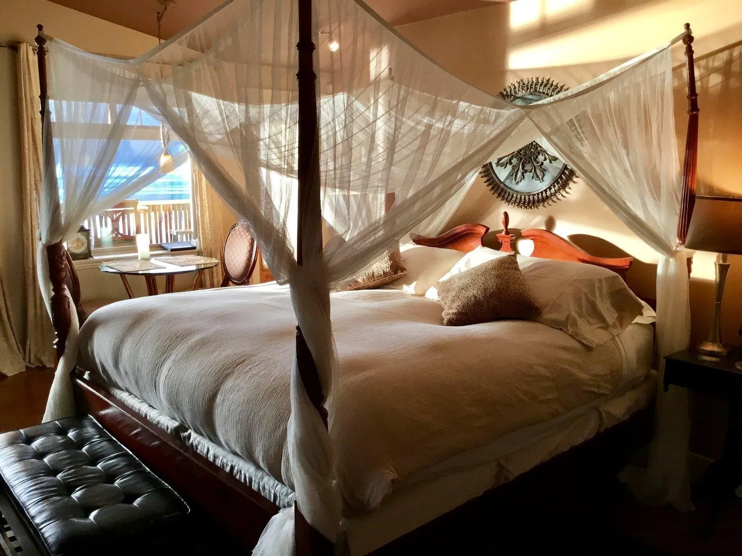 Bed in The Tuwanek Hotel and Spa