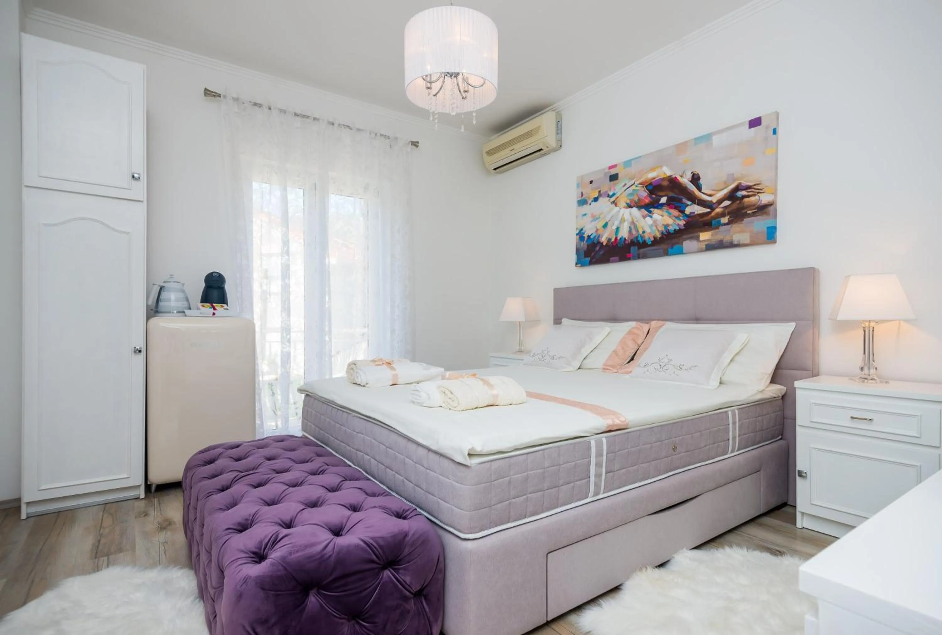 Bedroom, Bed in Apartment & Rooms Duja