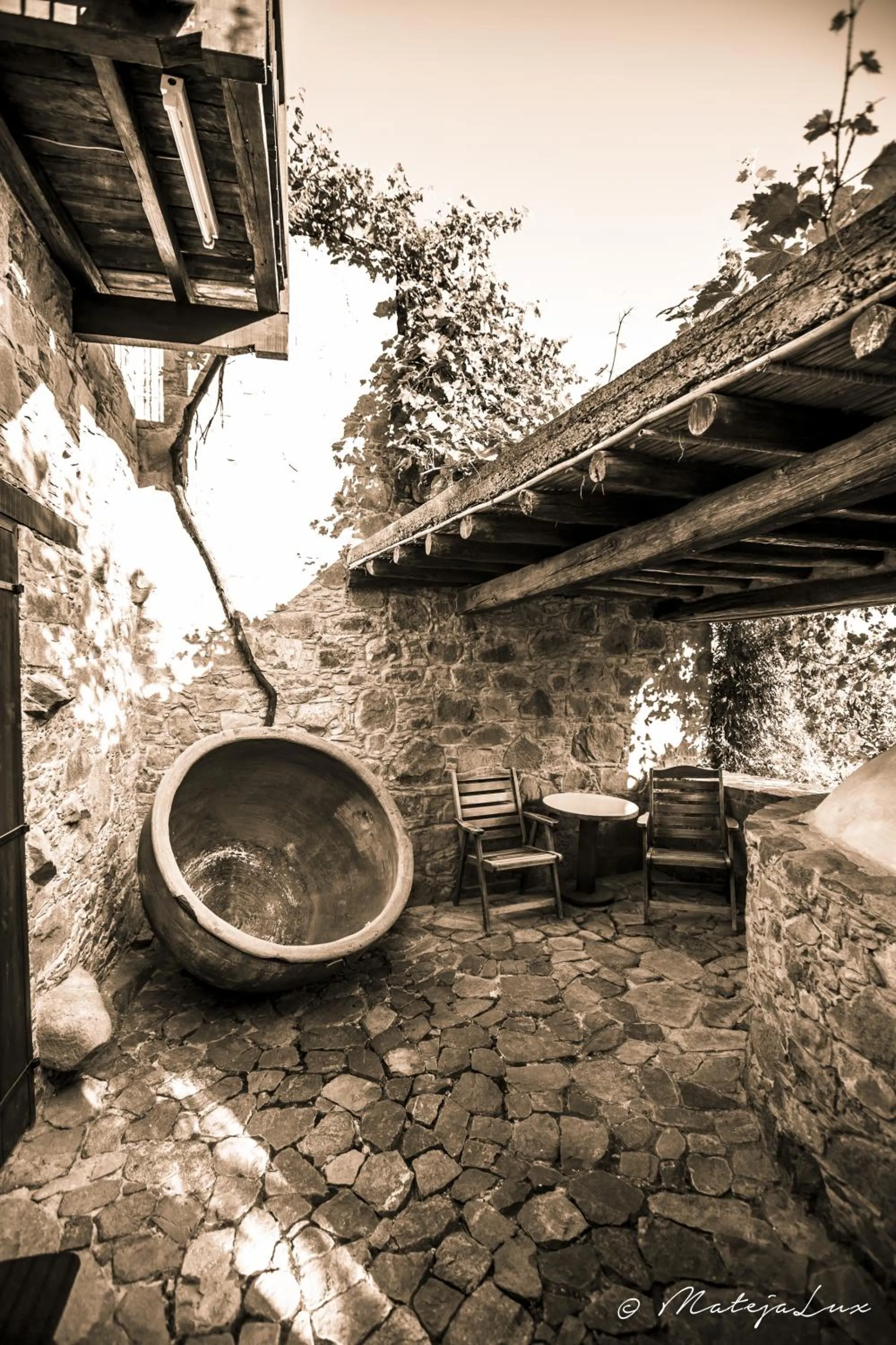 Patio in Ambelikos Traditional Agrohotel