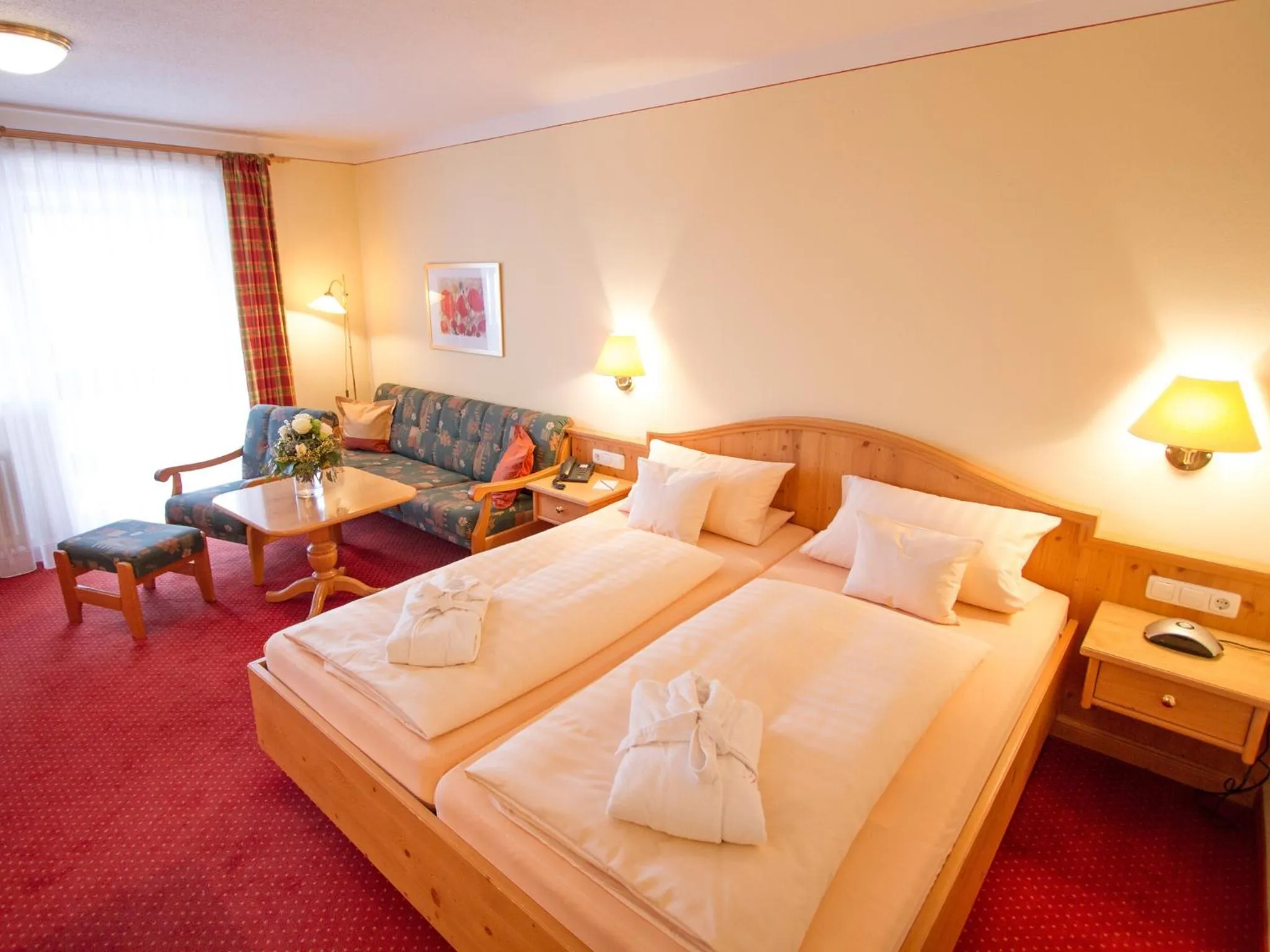 Bedroom, Bed in Hotel Birkenhof Therme