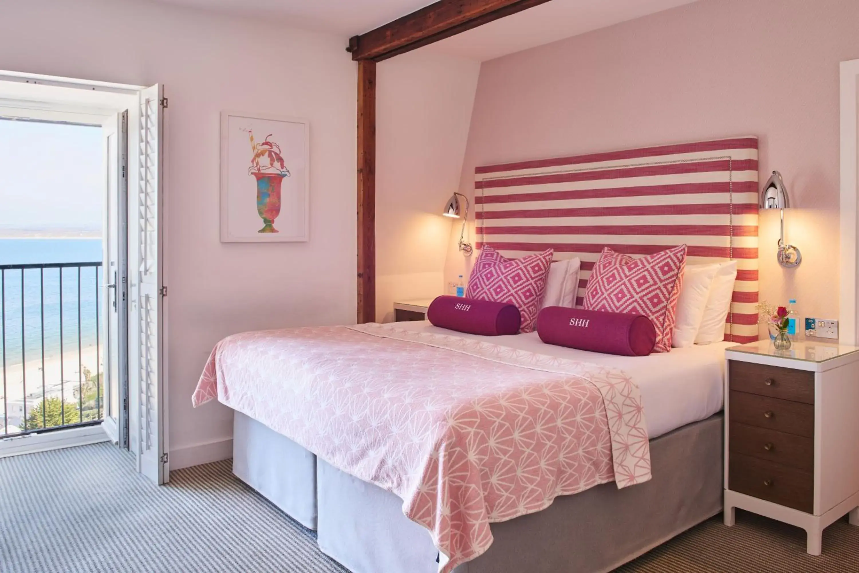 Deluxe Double Room with Sea View in Harbour Hotel & Spa St Ives Deluxe Double Room with Sea View in Harbour Hotel & Spa St Ives