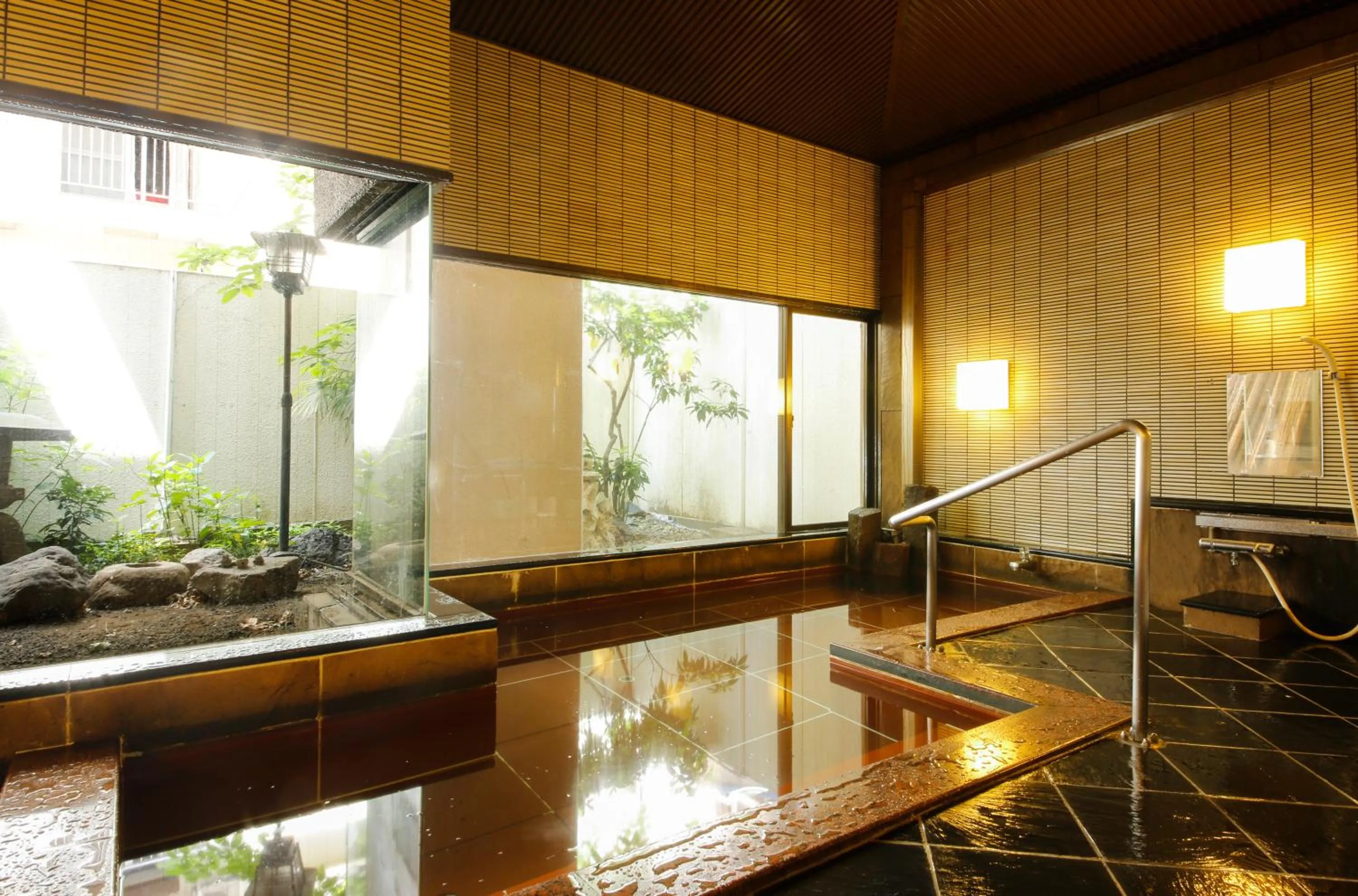 Hot Spring Bath in Osaka Ryokan Kuramoto