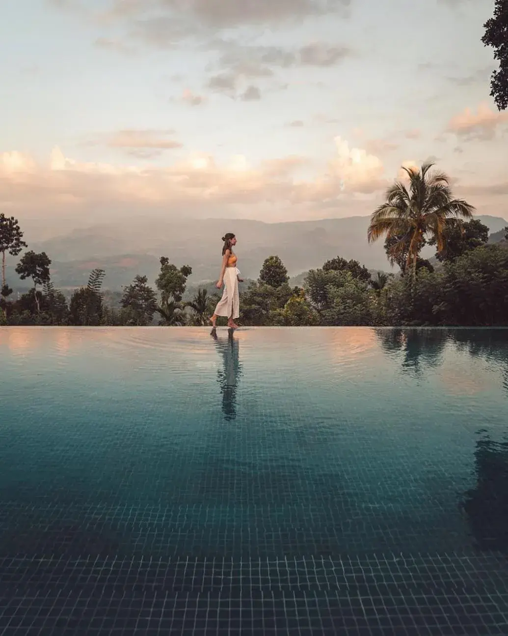 Swimming pool in Aarunya Nature Resort - Kandy Swimming pool in Aarunya Nature Resort - Kandy