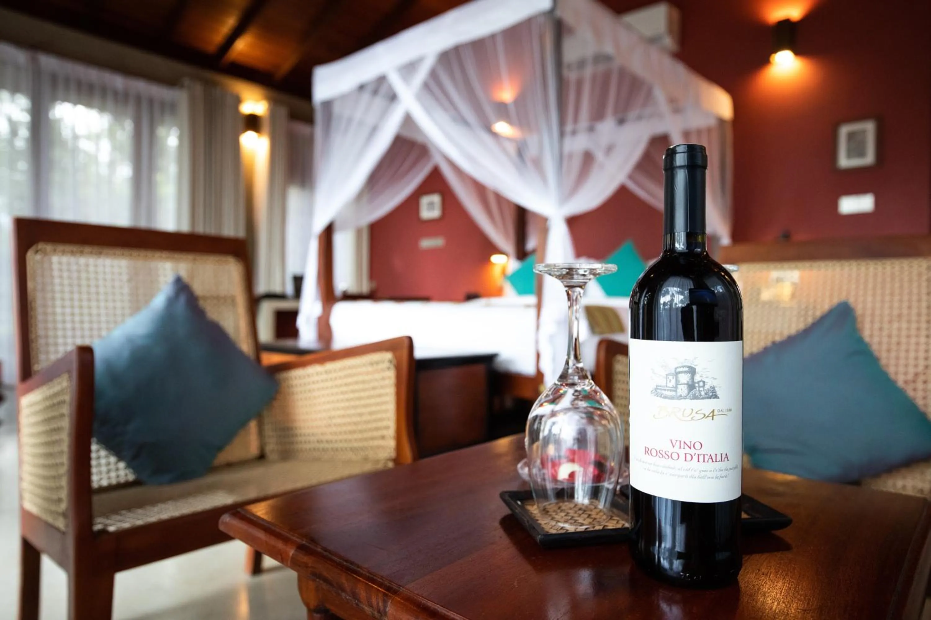 Bed in Aarunya Nature Resort - Kandy