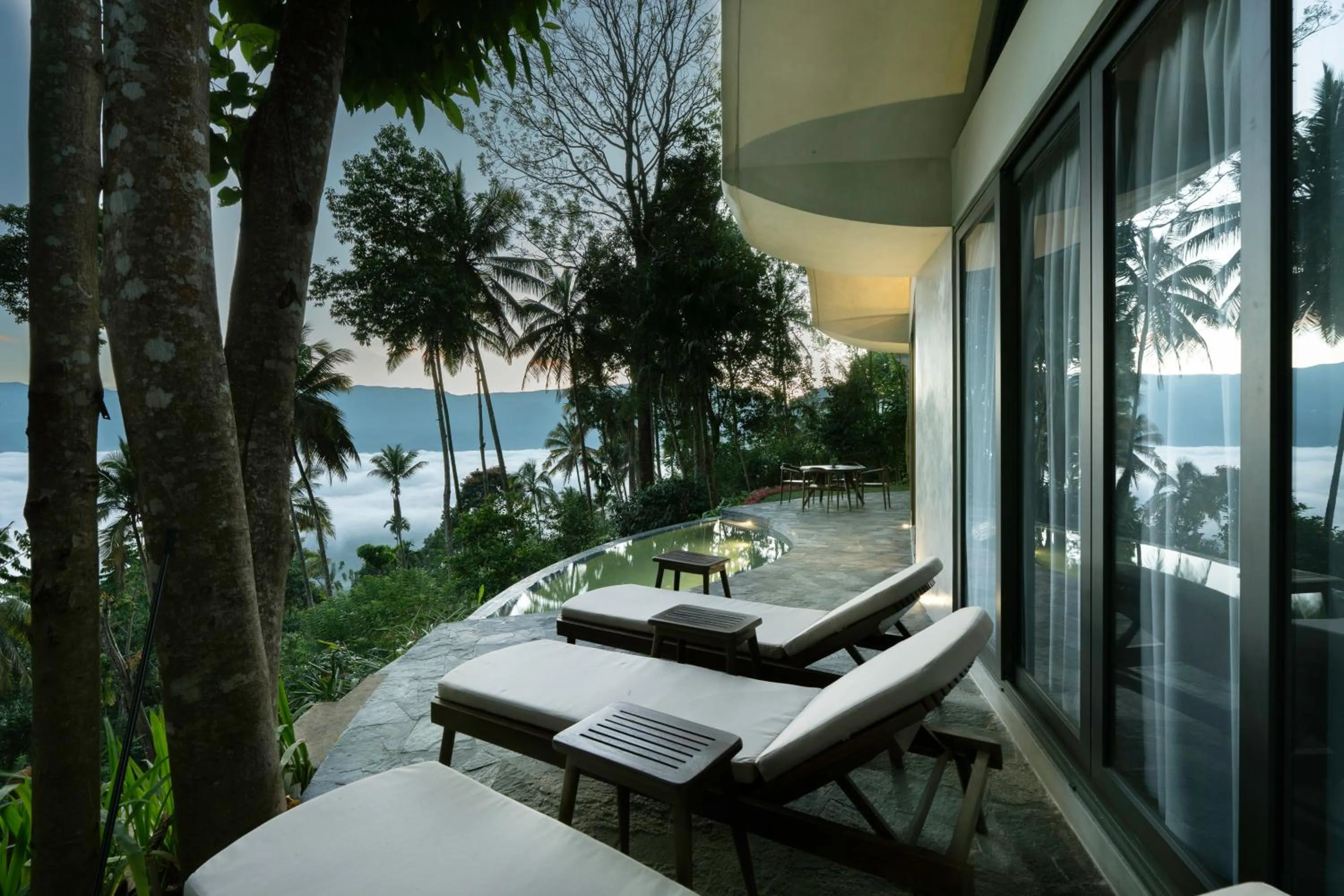 Pool view in Aarunya Nature Resort - Kandy