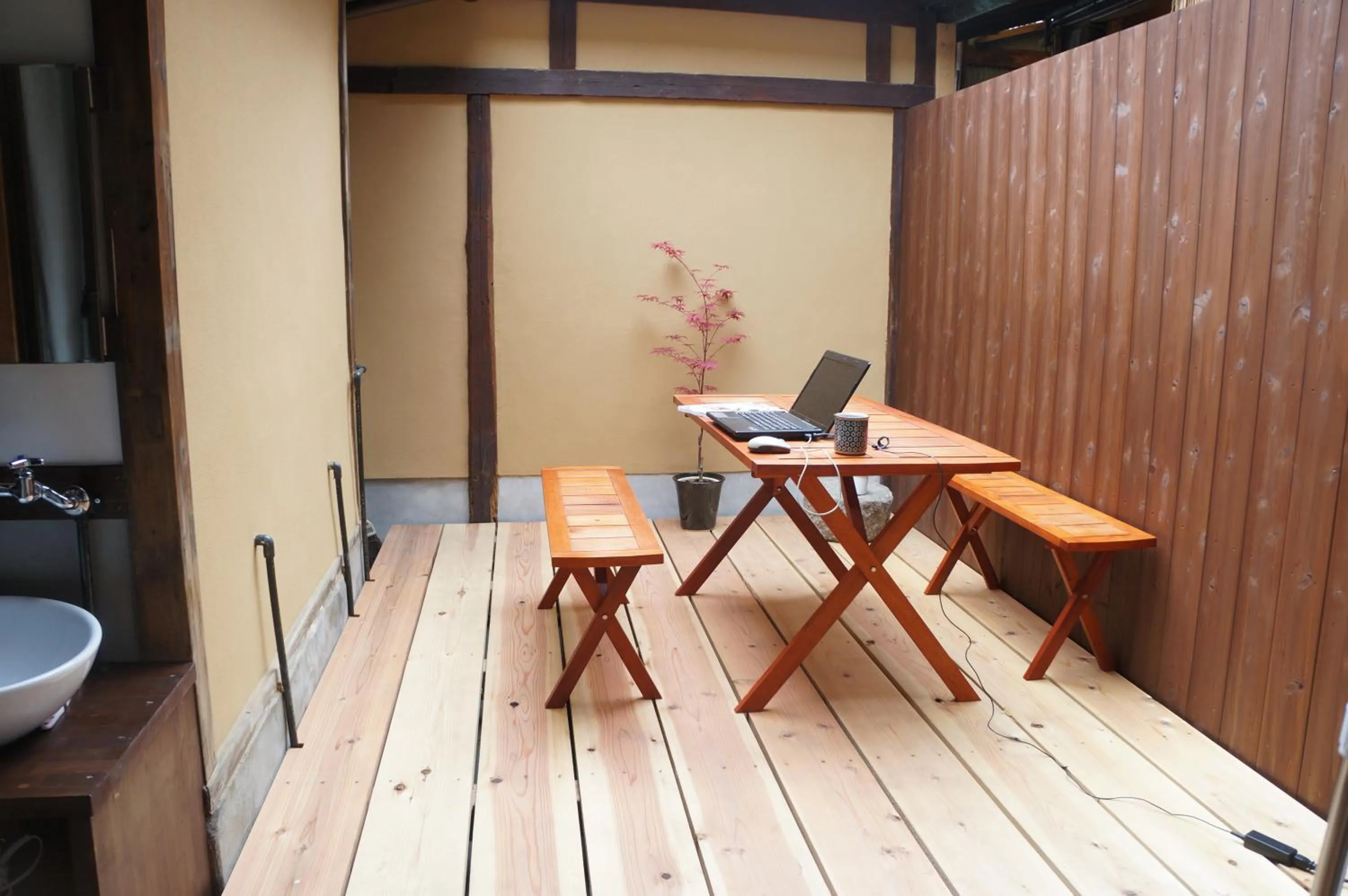 Balcony/Terrace in Guesthouse Itoya Kyoto