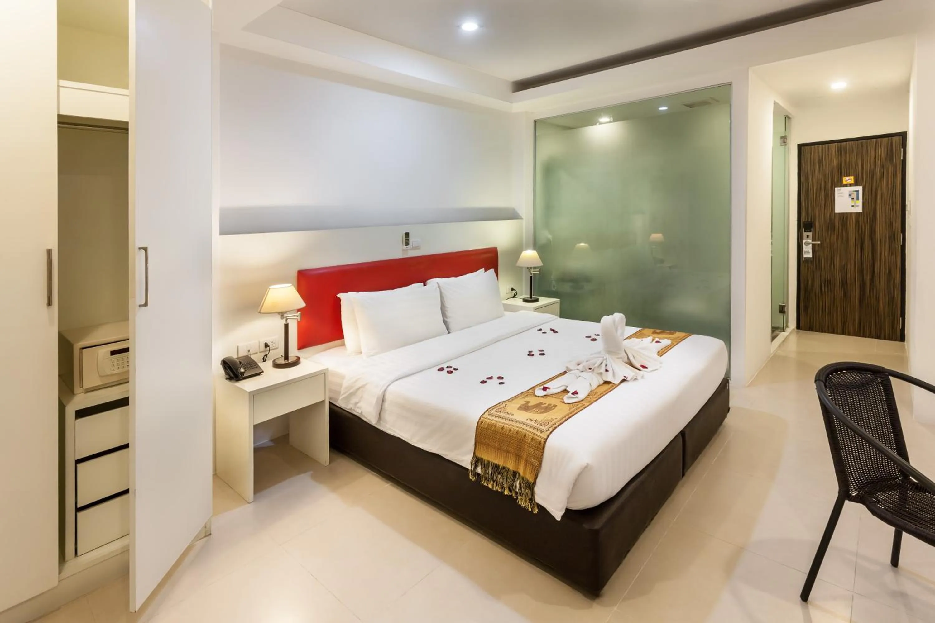 Bedroom, Bed in Armoni Patong Beach Hotel