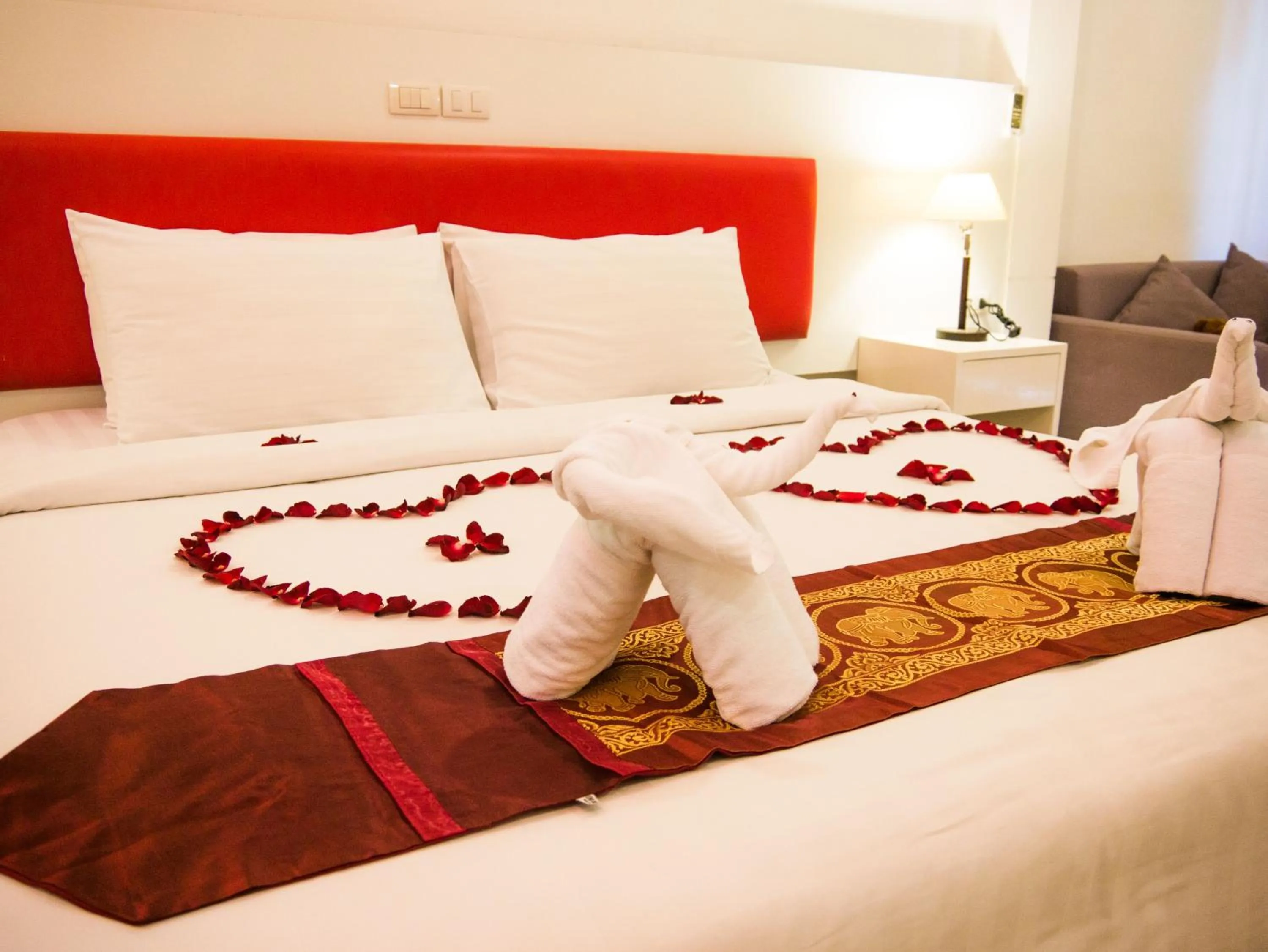 Bedroom, Bed in Armoni Patong Beach Hotel