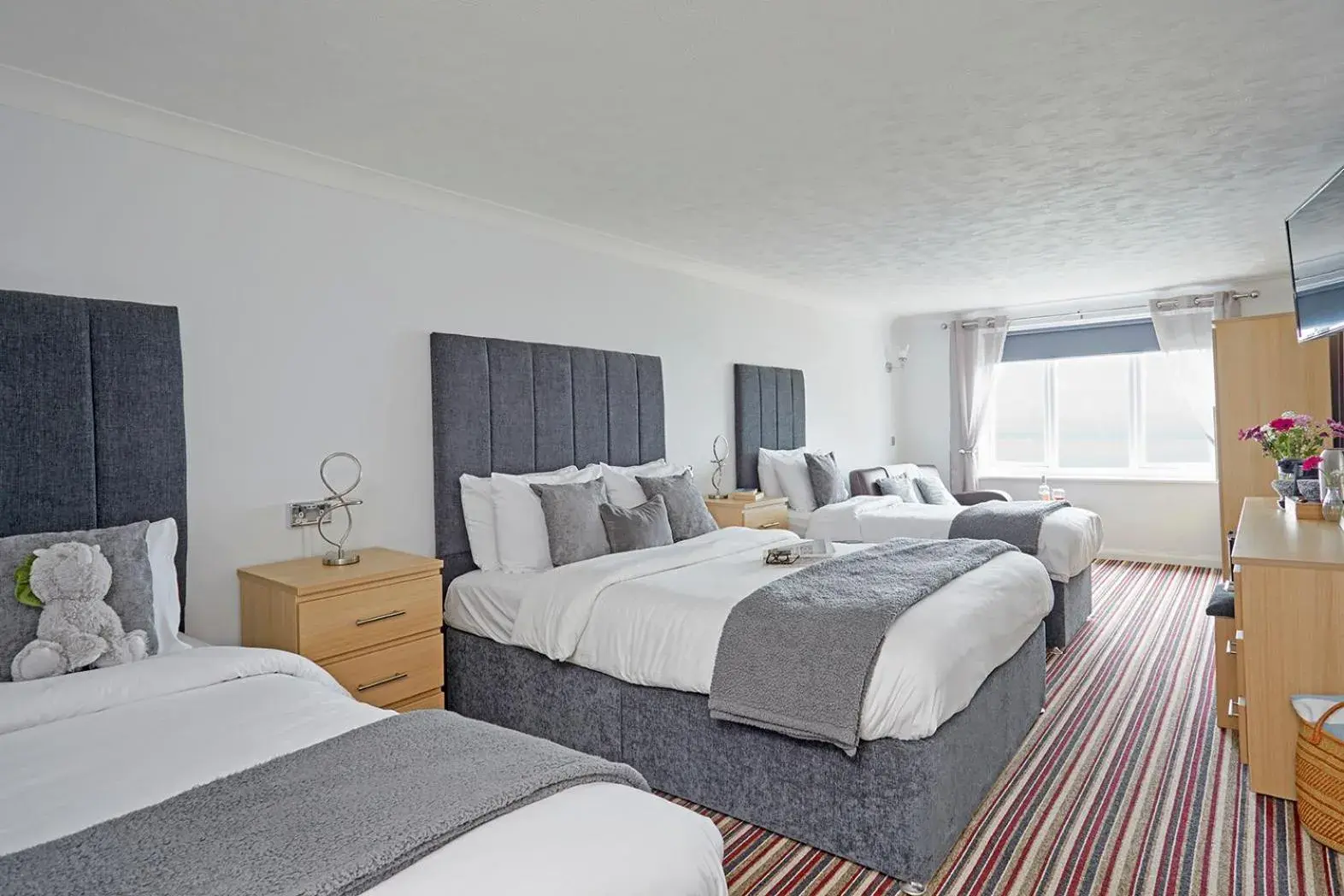 Family Room with Sea View (2 Adults + 2 Children) in Luccombe Manor Country House Hotel Family Room with Sea View (2 Adults + 2 Children) in Luccombe Manor Country House Hotel