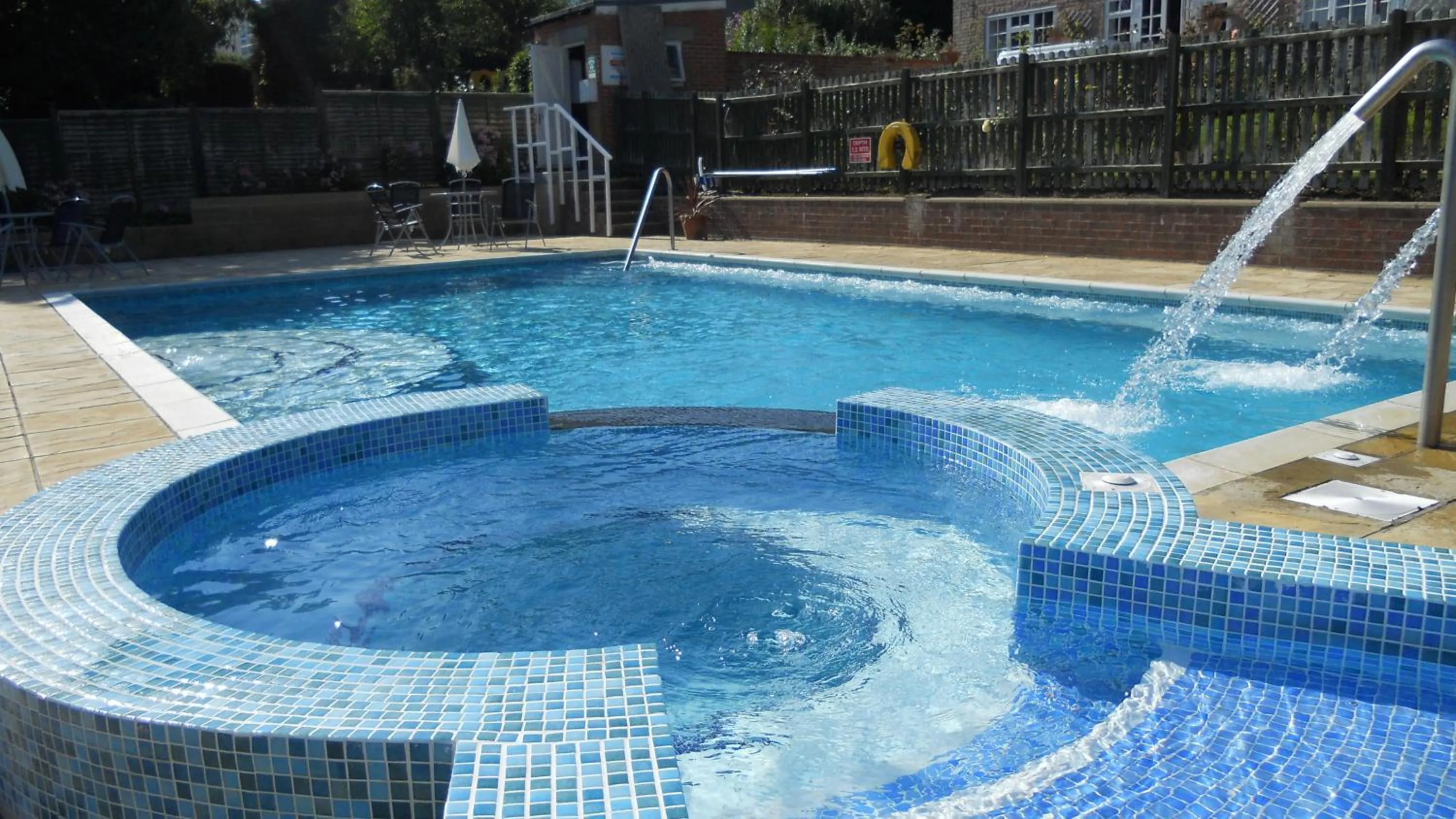 Swimming pool in Luccombe Manor Country House Hotel