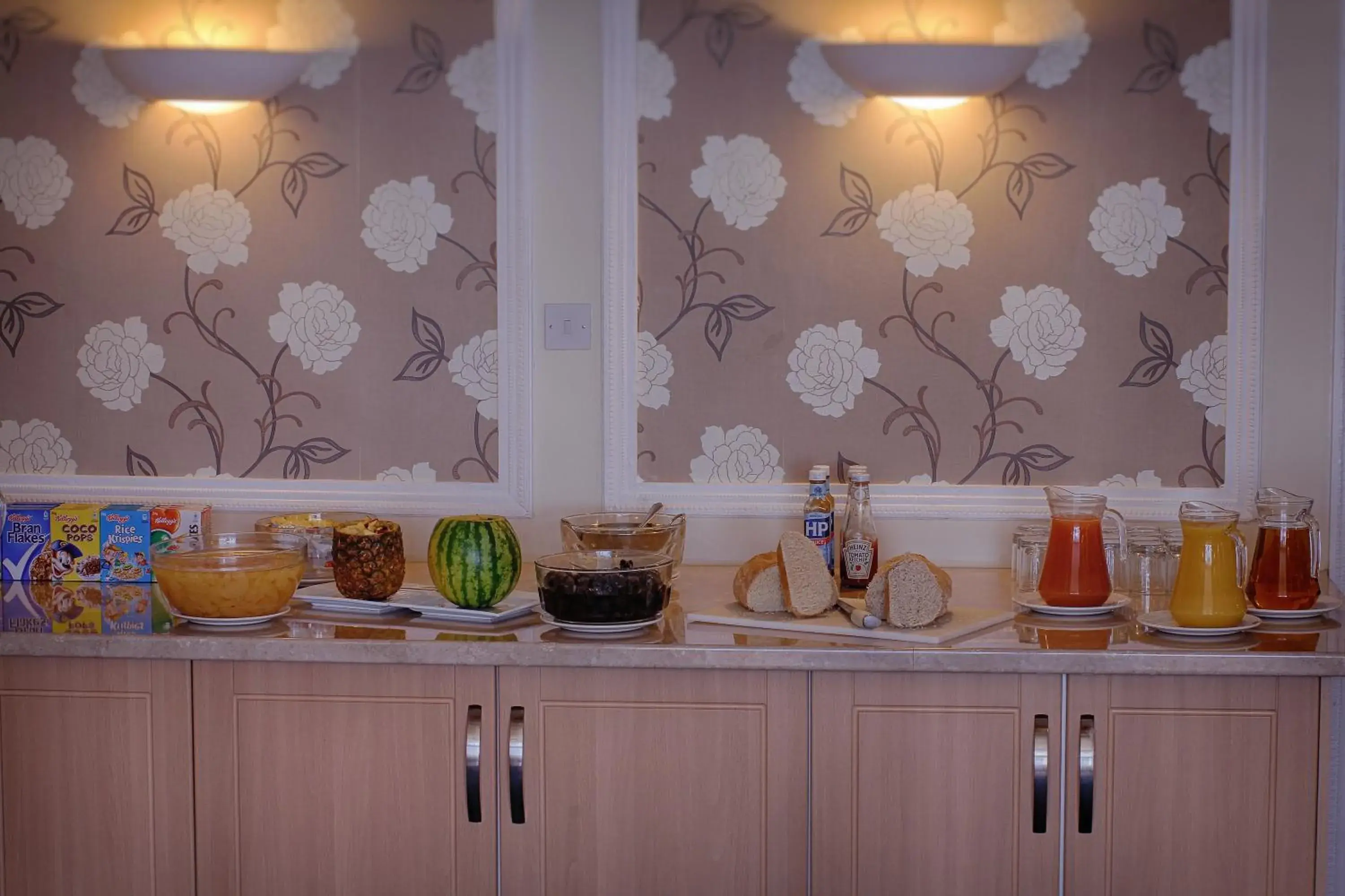 Continental breakfast in Luccombe Manor Country House Hotel Continental breakfast in Luccombe Manor Country House Hotel