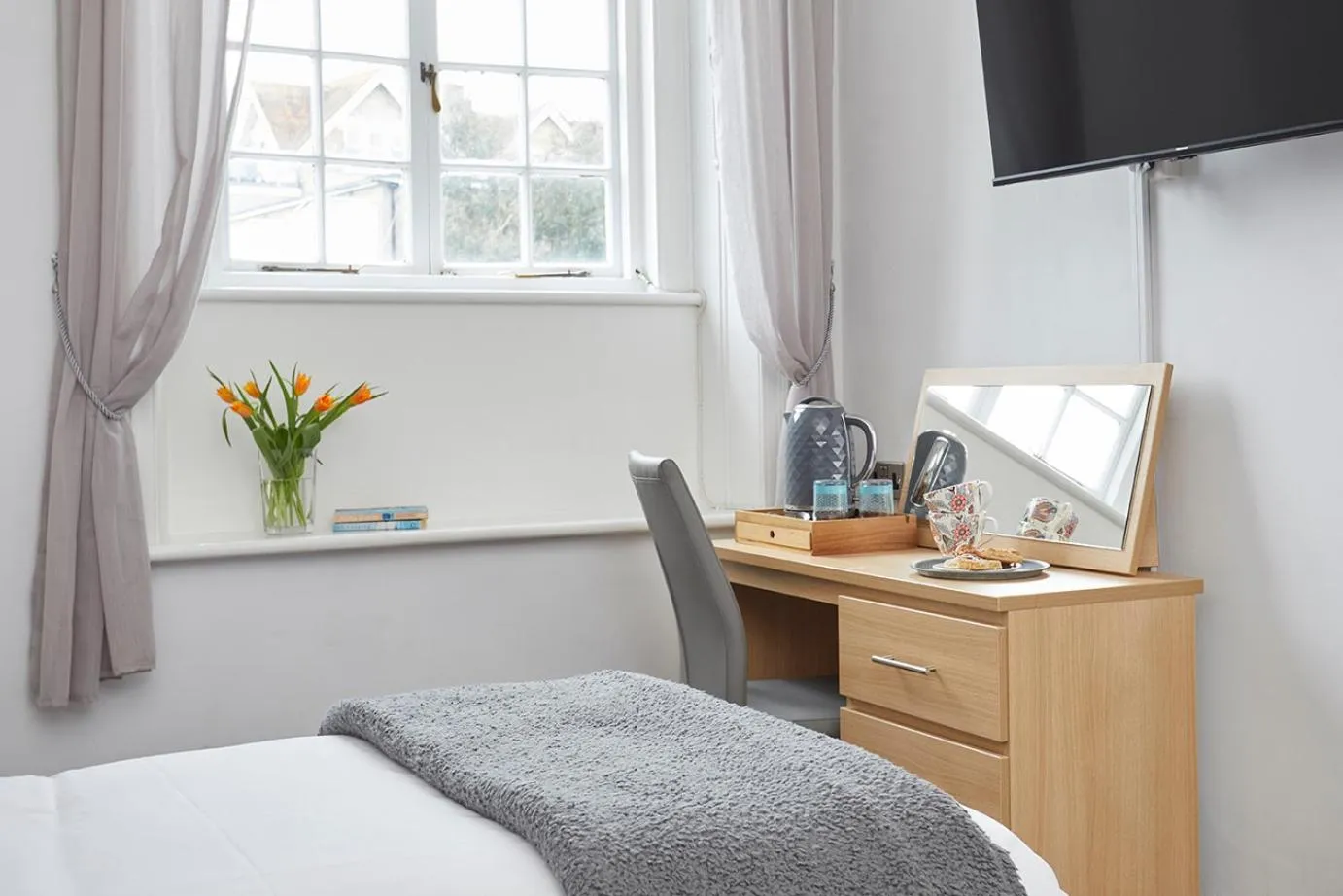 Bed in Luccombe Manor Country House Hotel