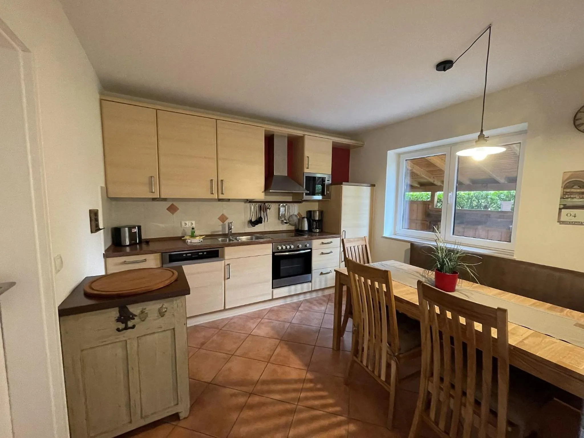 Kitchen or kitchenette in Usedom Bike Hotel & Suites